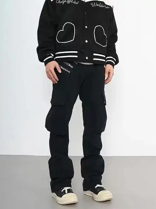 Jean urban zipper flared cargo pants Size US 32 / EU 48 - 2 Thumbnail