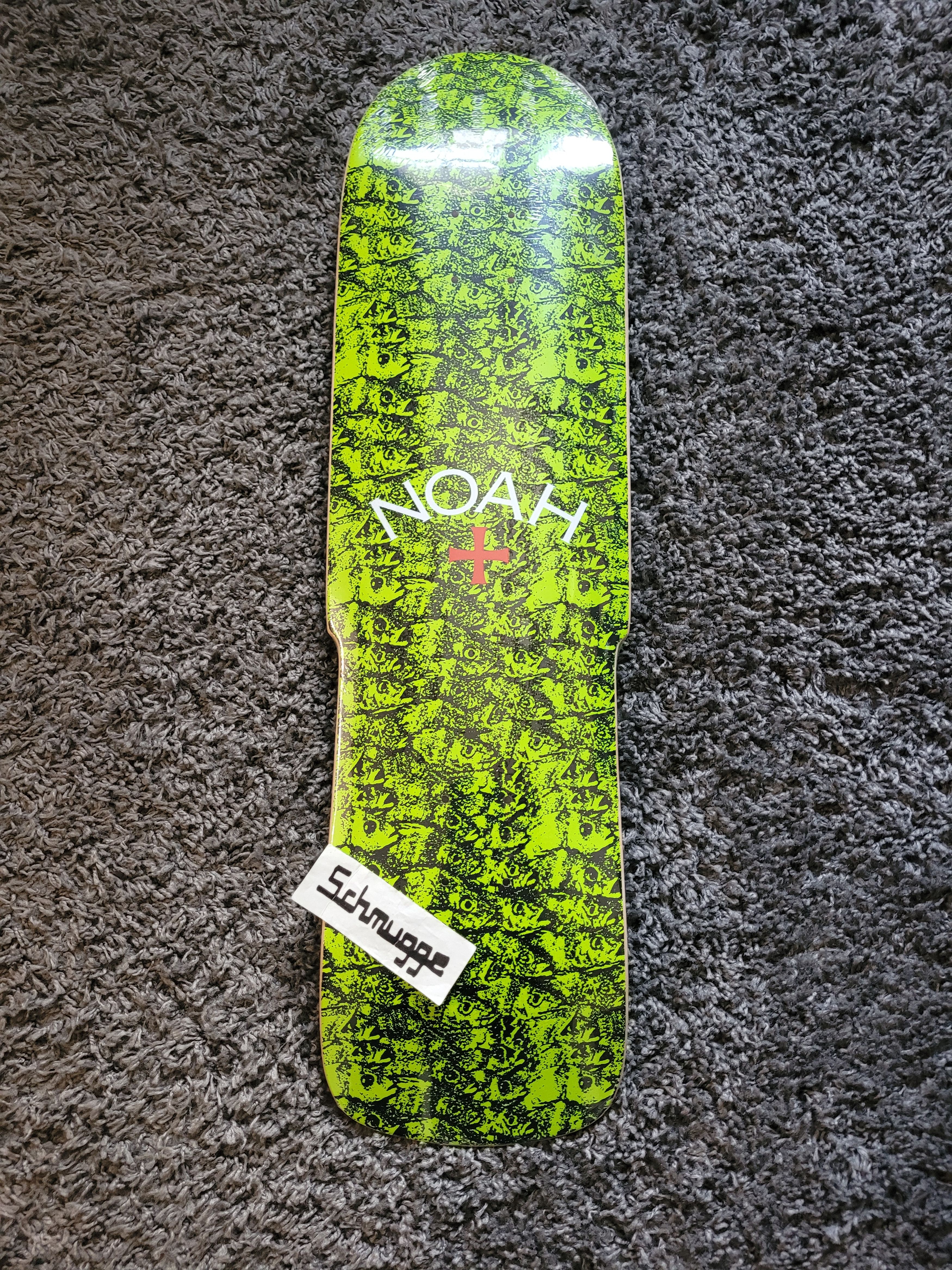 SS18 NOAH NY ENJOY LIFE NEON GREEN SKATEBOARD DECK USA MADE