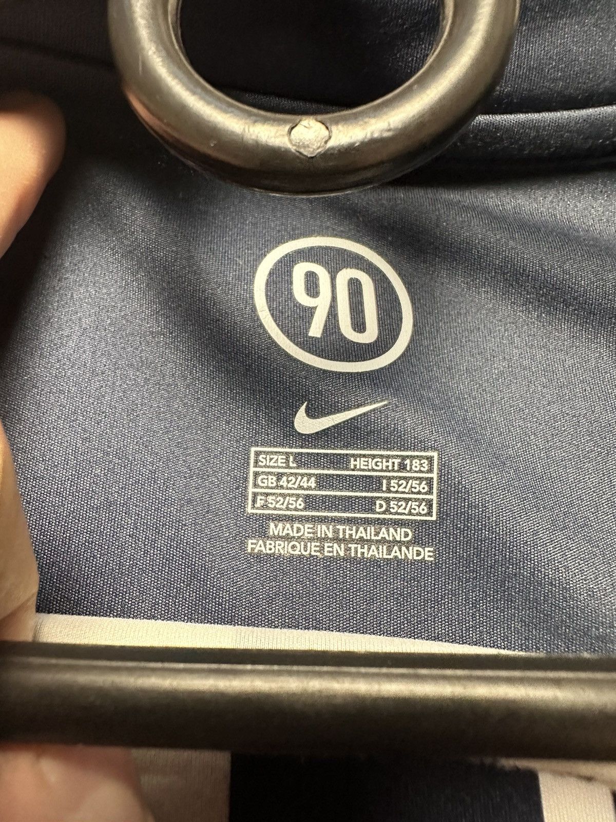 Nike × Vintage Vintage Nike Total 90 tee jersey size L logo striped Size US L / EU 52-54 / 3 - 4 Thumbnail