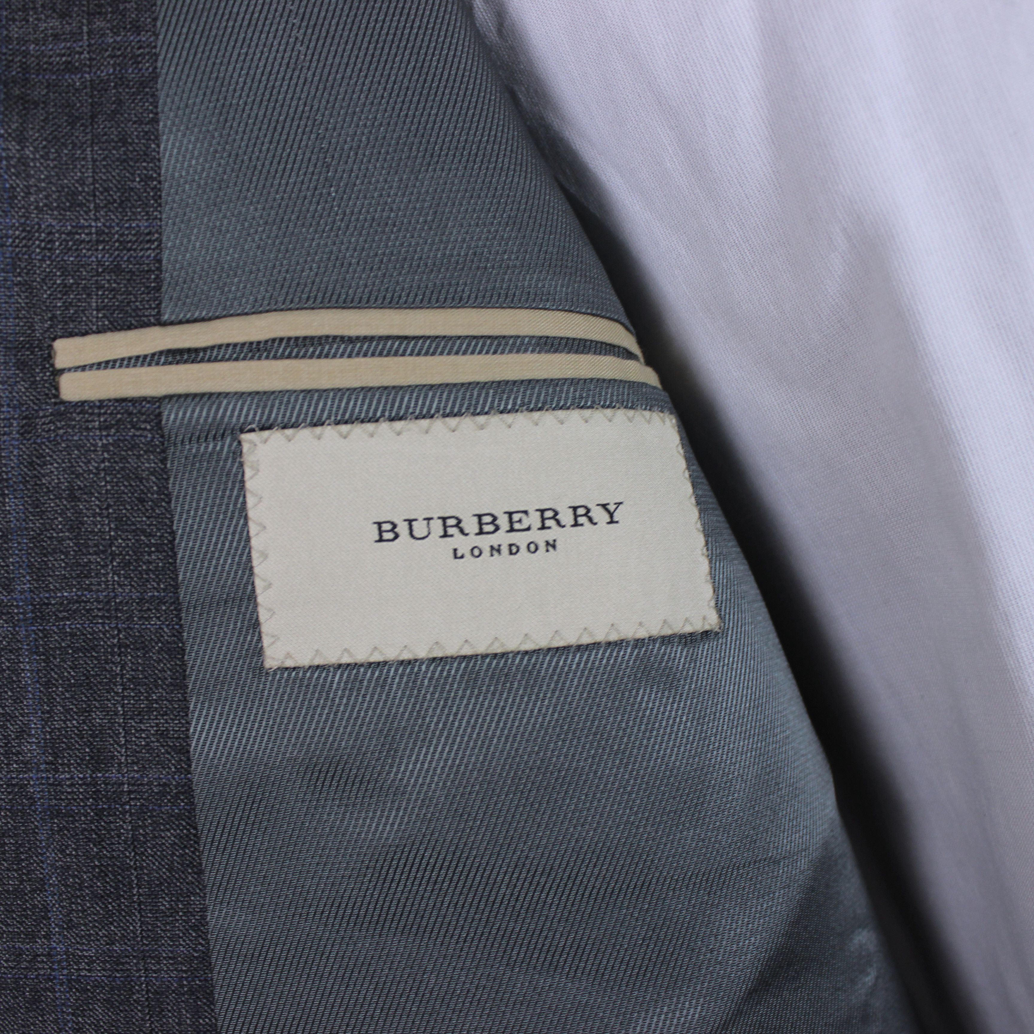 Burberry Burberry London blazer wool men tailor gray 52R L/XL Size 52R - 6 Thumbnail