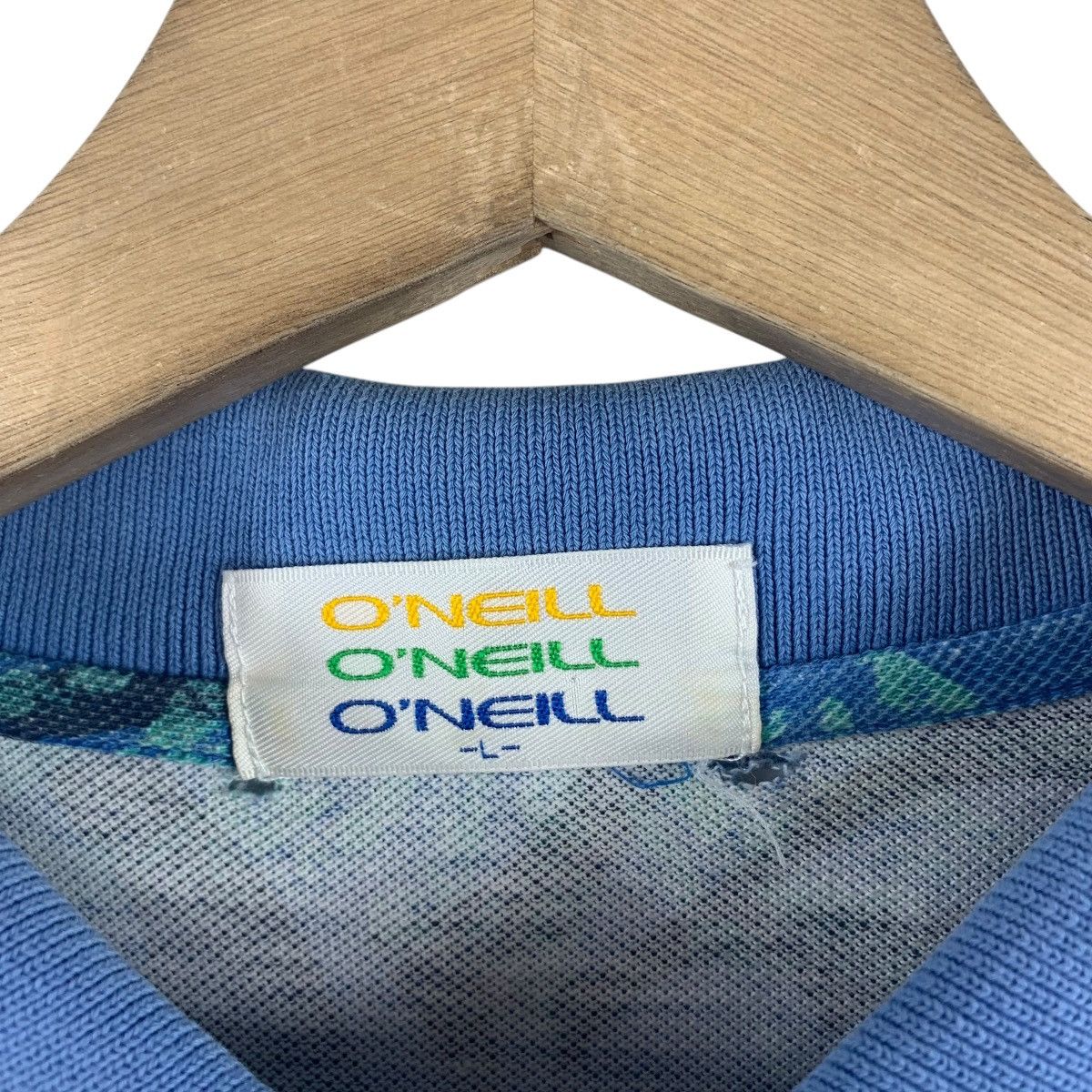 O'Neill × Vintage Vintage 90s ONEILL full flower printed Surfing polo tee Size US L / EU 52-54 / 3 - 3 Thumbnail