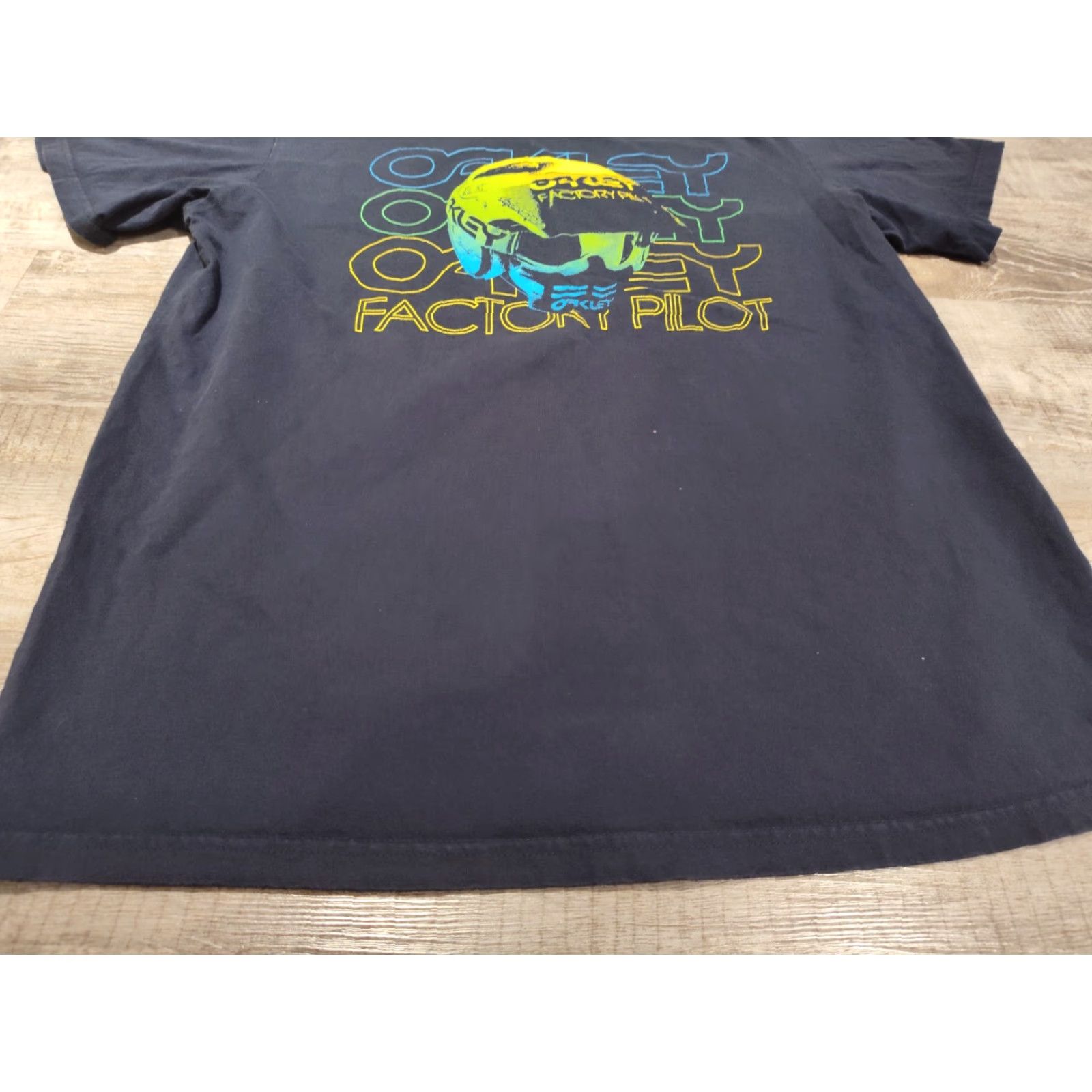 Oakley VINTAGE Oakley T-Shirt Men Large Black Factory Pilot Graphic Print Summer Spring Fall Size US L / EU 52-54 / 3 - 2 Thumbnail
