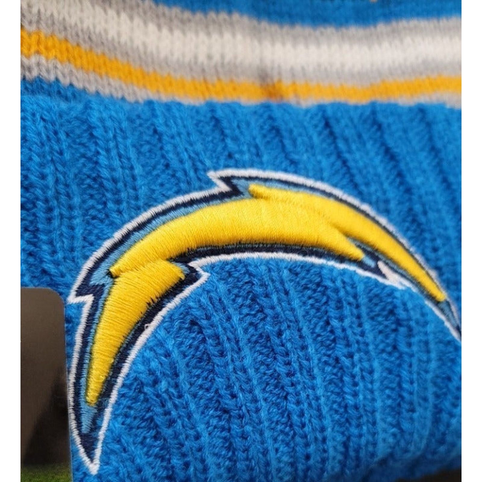 Other NWT Los Angeles Chargers Knit Pom Beanie Fleece Lining OSFA Size ONE SIZE - 2 Thumbnail