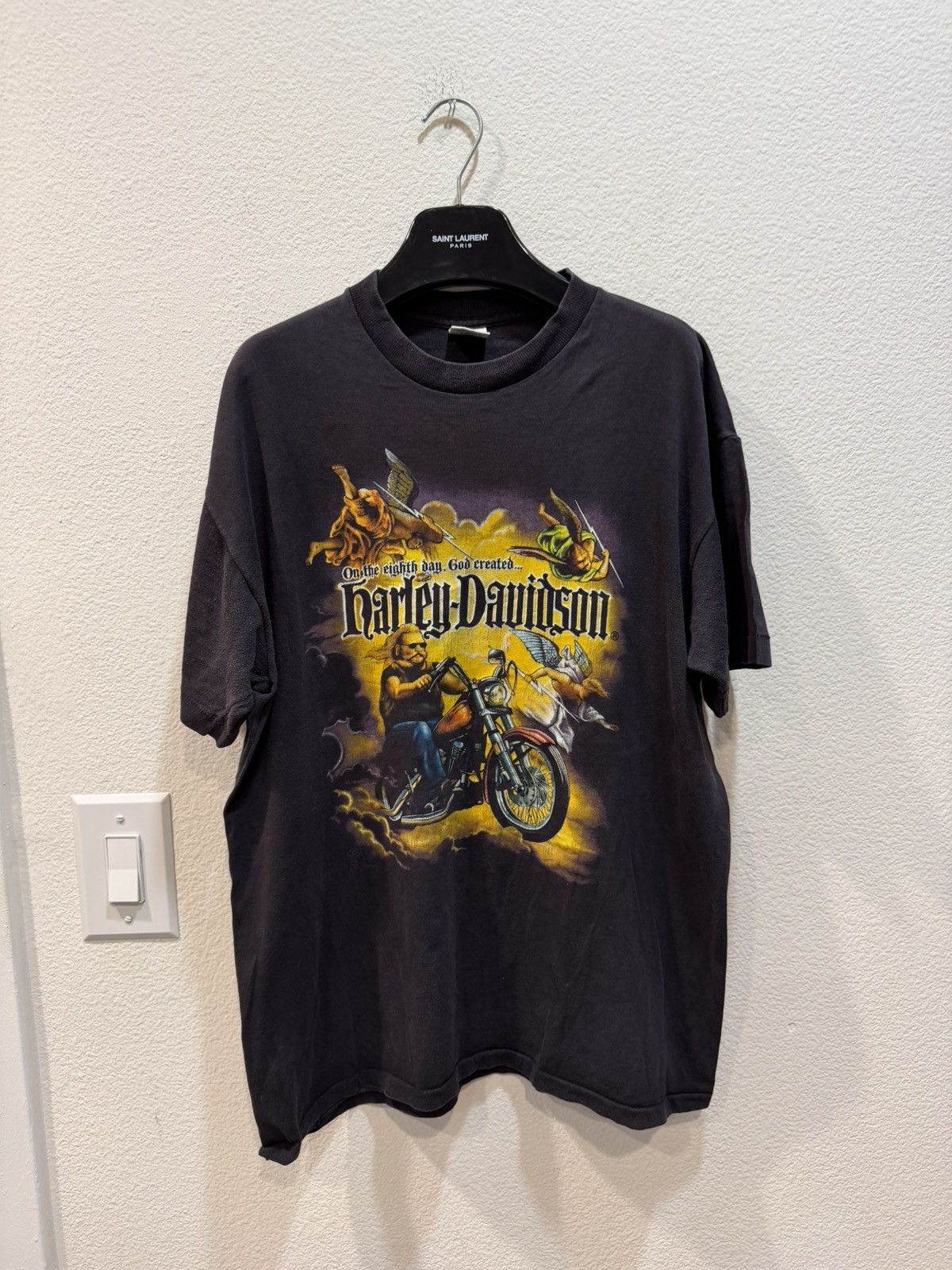 Vintage 1987 Harley Davidson Dick Farmers Tee L Size US L / EU 52-54 / 3 - 1 Thumbnail