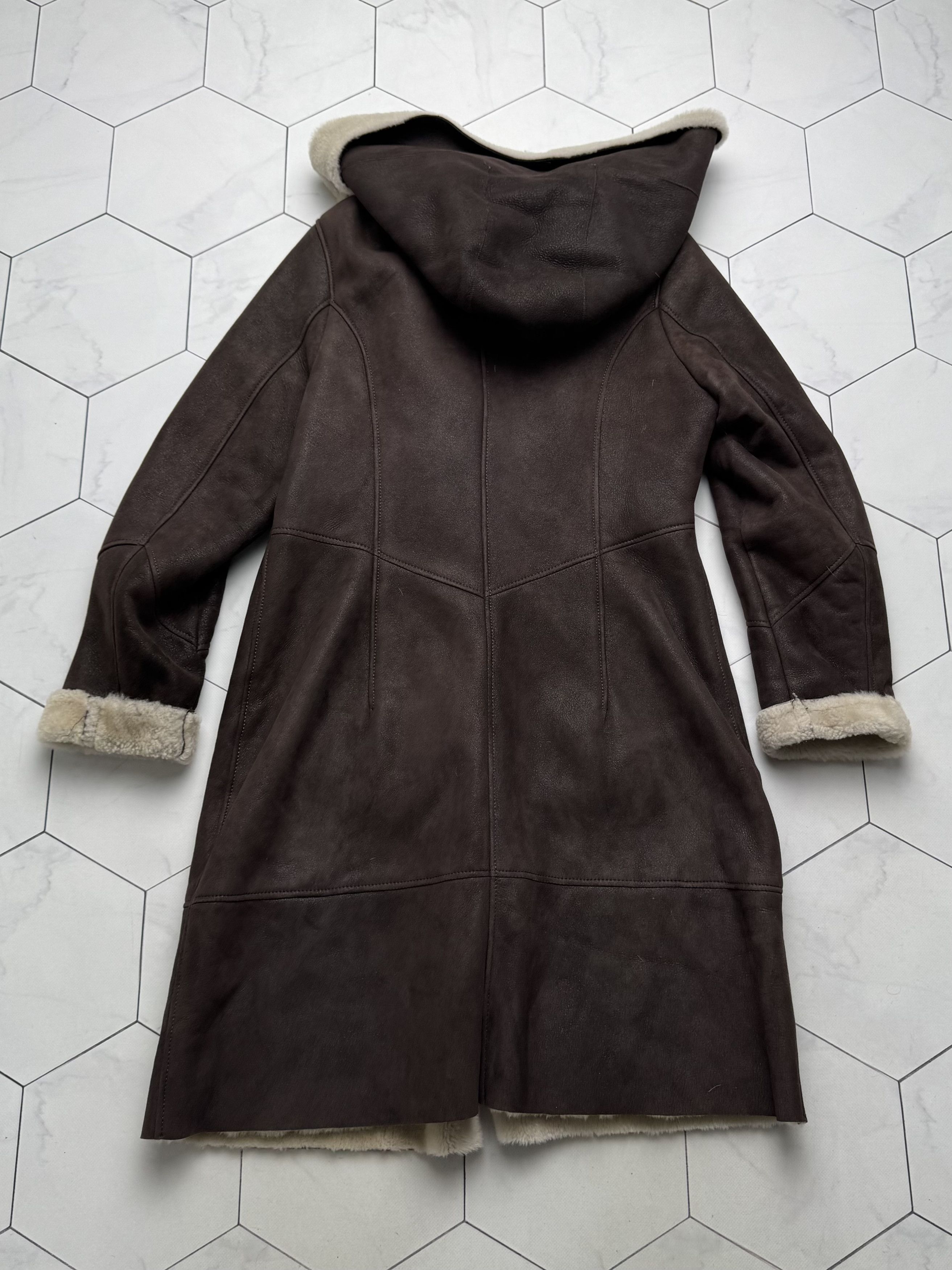 Vintage Vintage Real Sheepskin Hooded Coat(B409)E2D15 Size L / US 10 / IT 46 - 11 Thumbnail