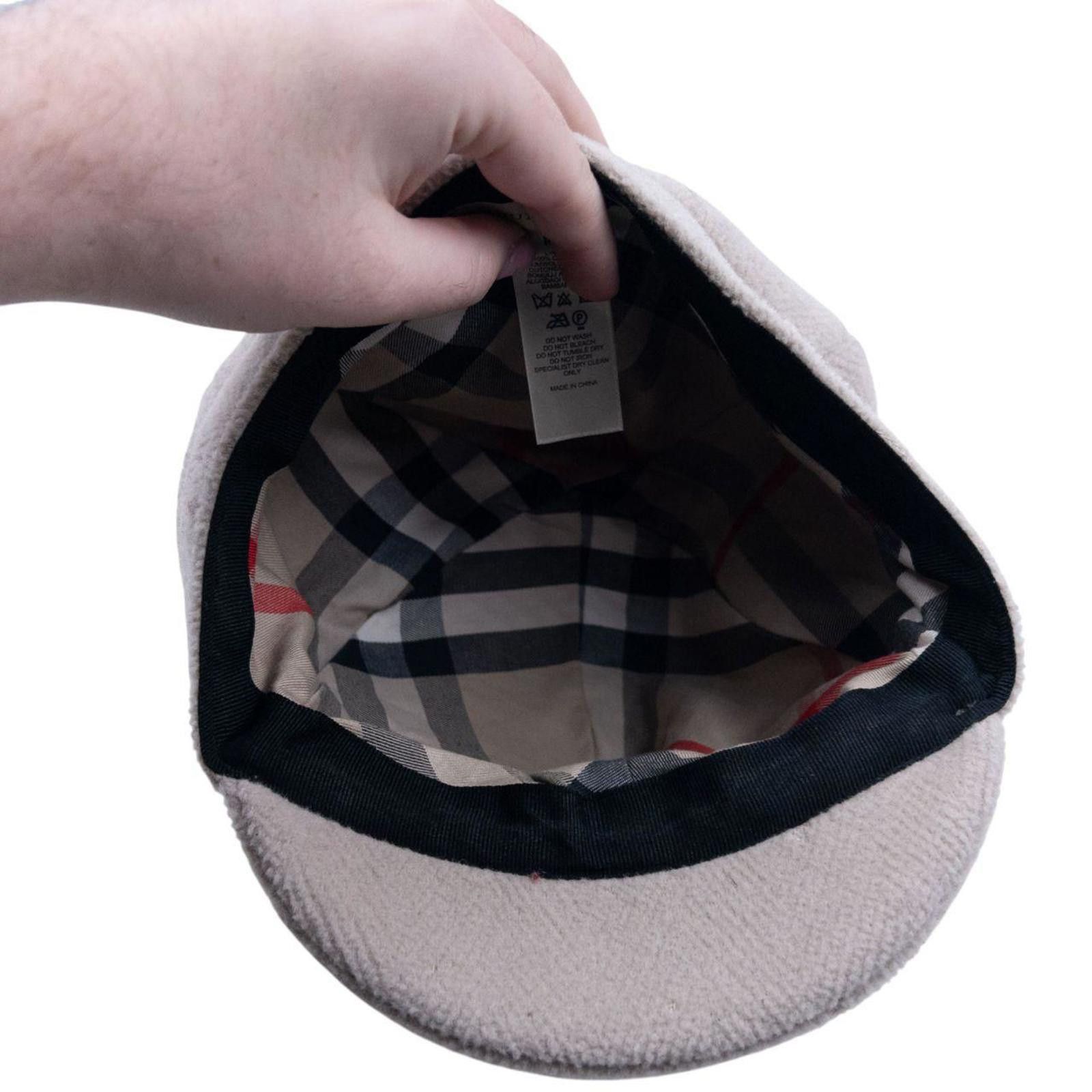 Burberry Vintage Burberry Wool Newsboy Hat Size M Size ONE SIZE - 4 Thumbnail