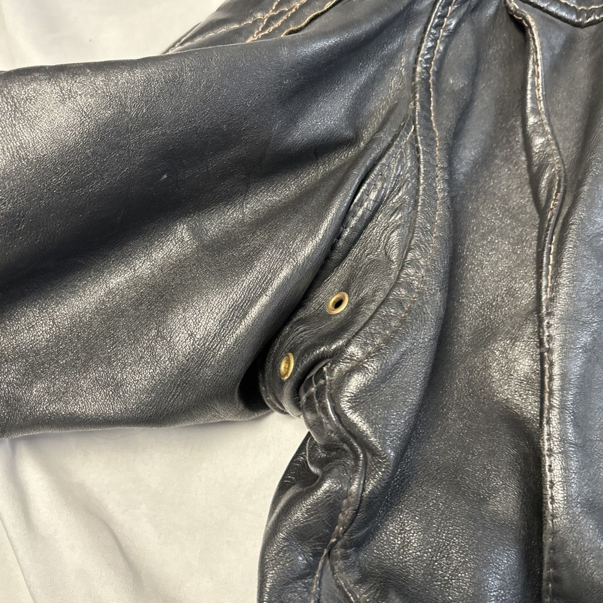 Other Vintage Langlitz Columbia Motorcycle Leather Jacket w/Belt Size US M / EU 48-50 / 2 - 21 Thumbnail