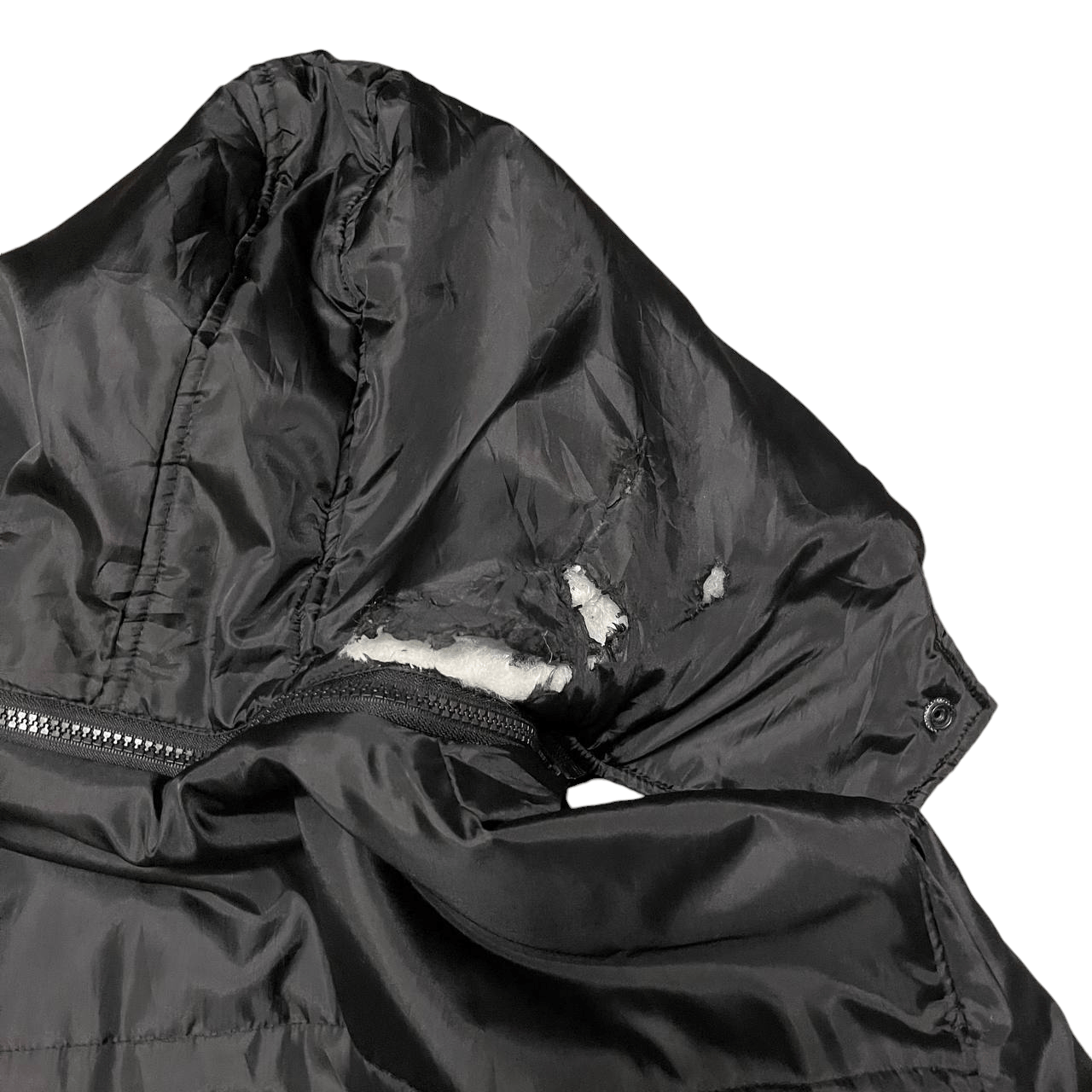 Dogtown Vtg Dogtown Black Dragon Puffer Fur Jacket Detachable Hood Size US L / EU 52-54 / 3 - 16 Thumbnail
