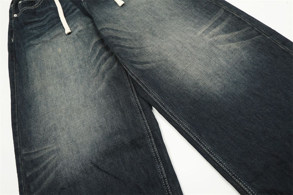 Japanese Brand Street fashion drawstring washed jeans straight y2k Size US 32 / EU 48 - 7 Thumbnail