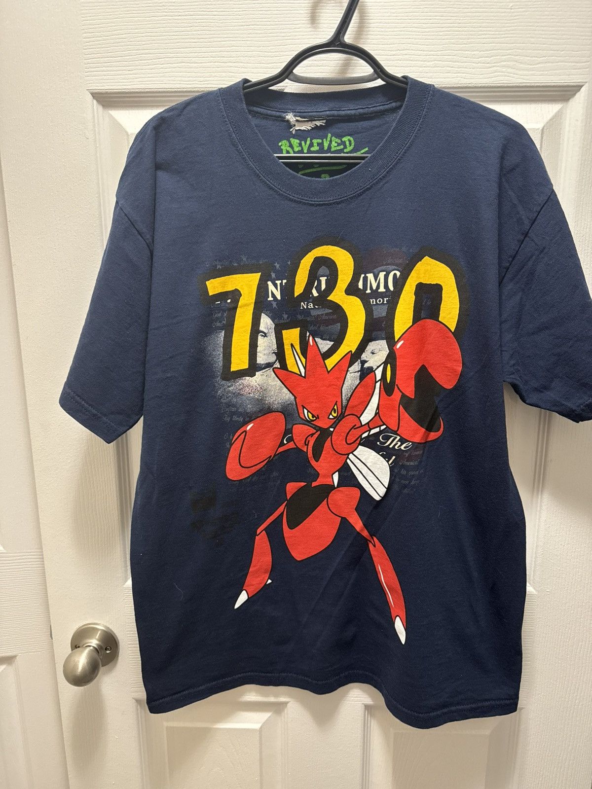 Asspizza AssPizza 730 Pokemon Gen 2 SHINY Scizor #123 RARE Size US L / EU 52-54 / 3 - 1 Thumbnail