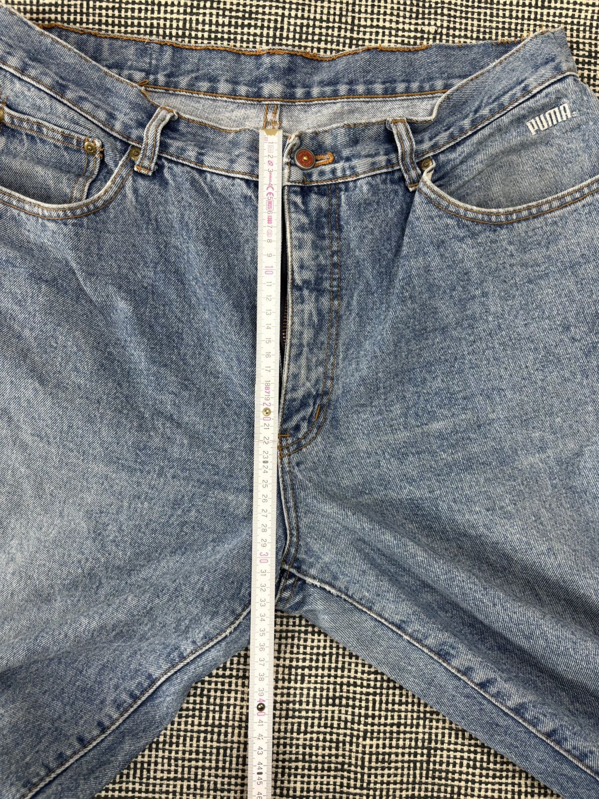 Puma 90s puma balloon fit vintage ligh blue washed jeans Size US 36 / EU 52 - 7 Thumbnail