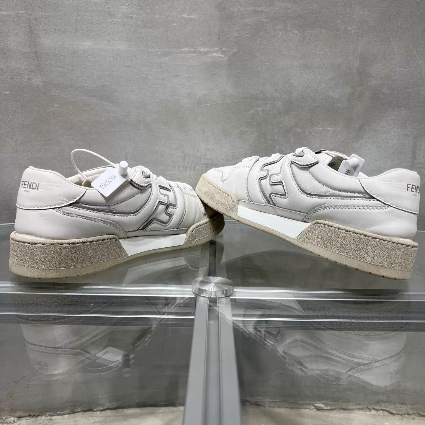 Fendi Fendi Match white casual sneakers 40 Size US 7 / EU 40 - 5 Thumbnail