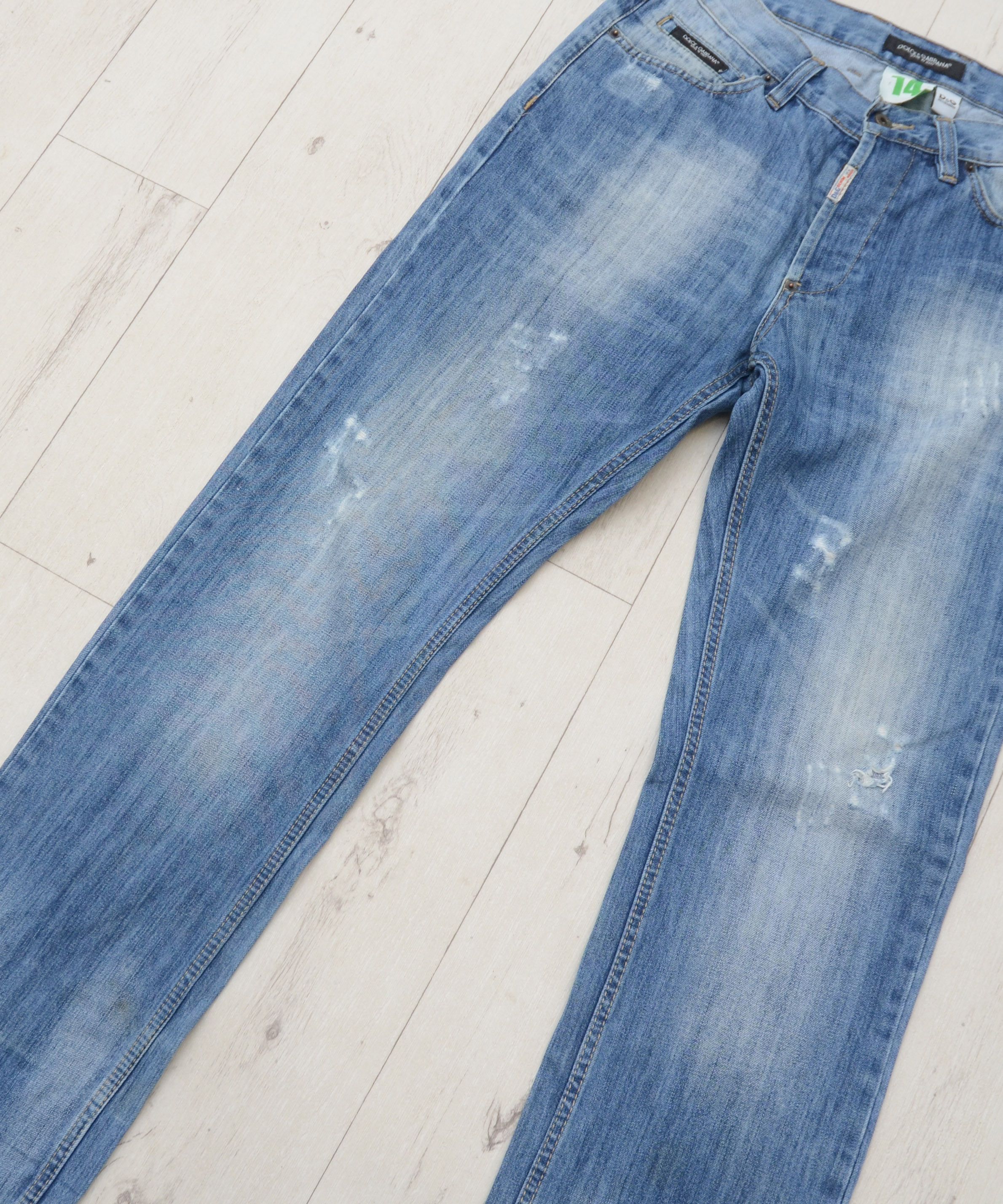 Dolce & Gabbana × Vintage Vintage Dolce & Gabbana 14 Distressed Denim Jeans Size US 34 / EU 50 - 5 Thumbnail