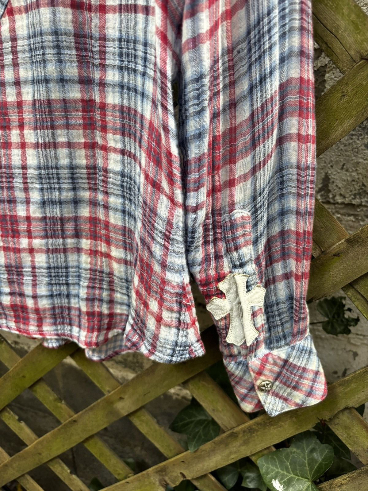 Chrome Hearts Chrome Hearts Star Button Red/Whte/Blu Flannel Shirt Size US S / EU 44-46 / 1 - 12 Thumbnail