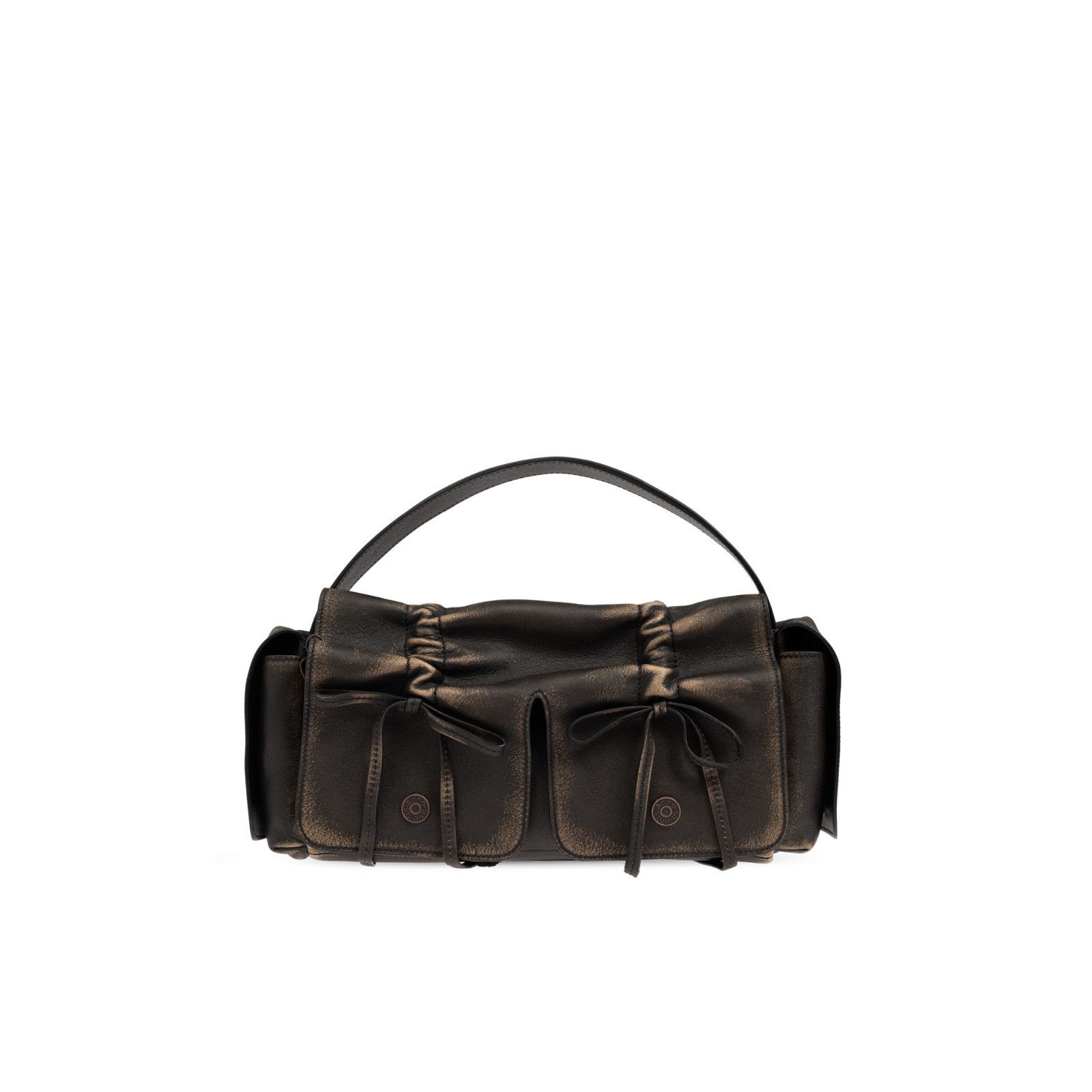 Acne Studios ACNE STUDIOS Multipocket Washed Brown Leather Shoulder Bag N Size ONE SIZE - 1 Thumbnail