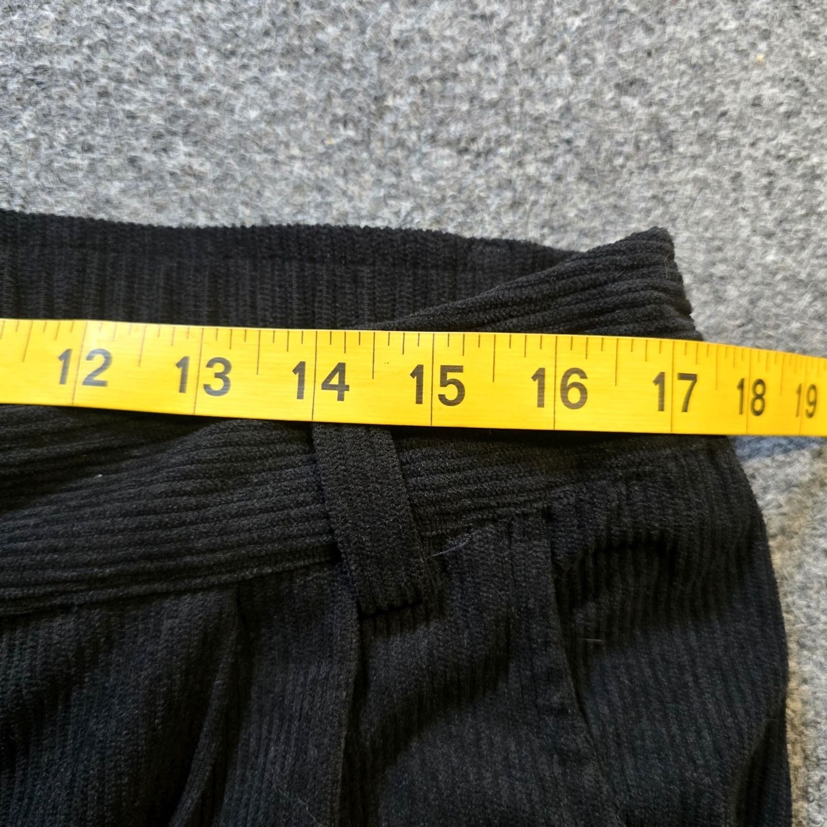Vintage Halara Pants Womens XL Black Aura Cord Cloud Corduroy Wide Leg Pleated Casual Size 40" / US 18 - 6 Thumbnail