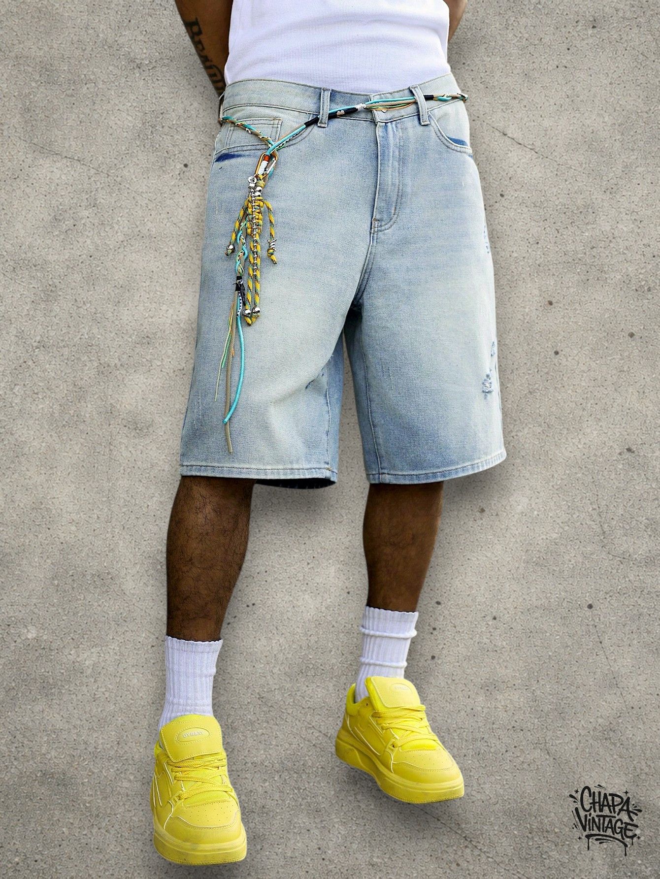 Vintage Washed jean shorts Size US 32 / EU 48 - 1 Thumbnail