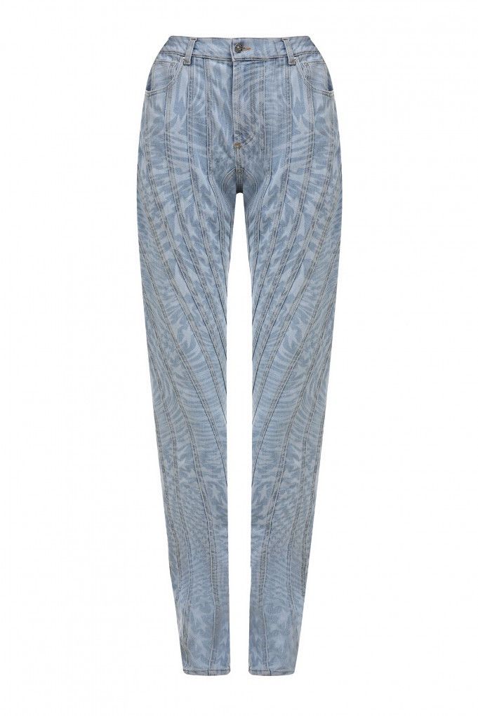 Designer × Mugler Last Size Mugler Low Spiral Jeans Size 28" / US 6 / IT 42 - 2 Thumbnail