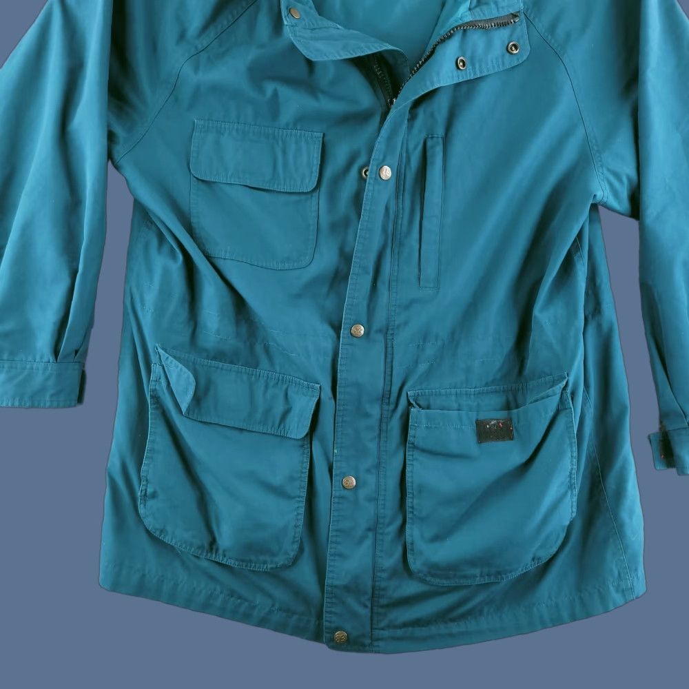 Eddie Bauer VINTAGE Eddie Bauer Jacket Mens XL Green Blue 90s Retro Poly Blend Camp Long Size US XL / EU 56 / 4 - 1 Thumbnail