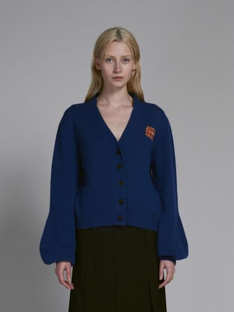 Marni oc11z0525 Cashmere Cardigan in Blue Size M / US 6-8 / IT 42-44 - 2 Thumbnail
