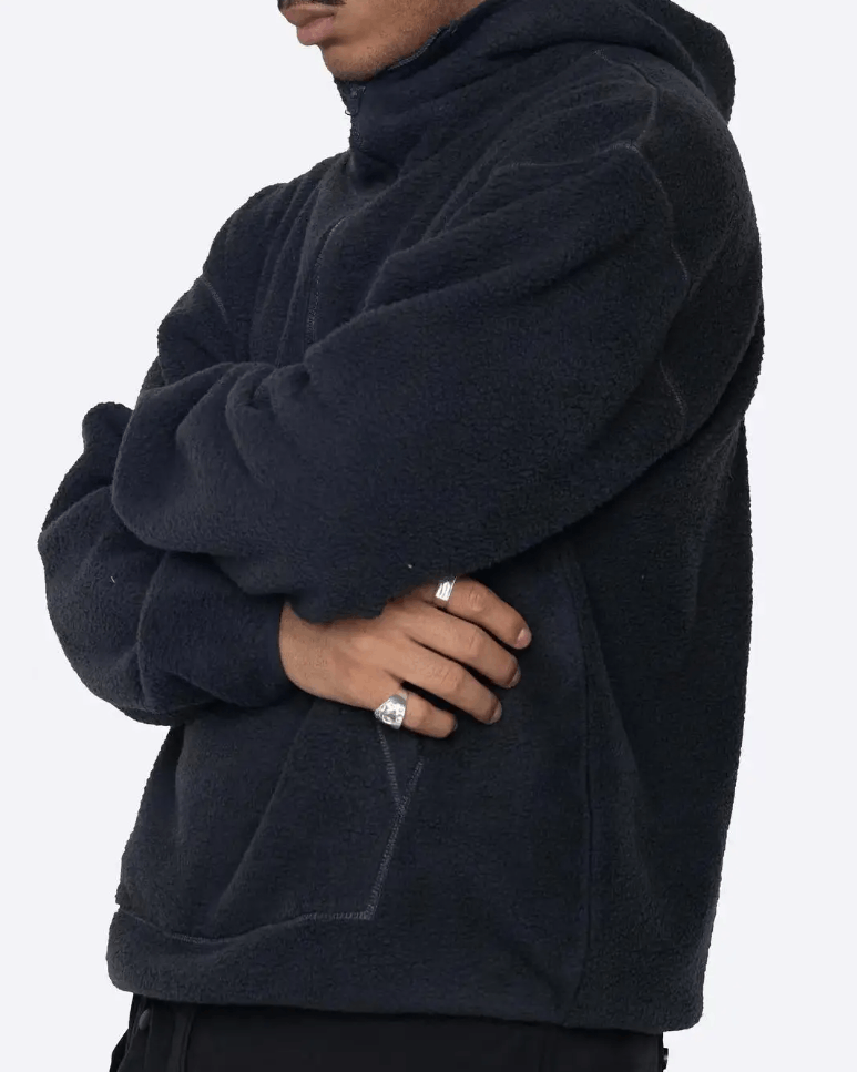 Japanese Brand × Vintage Unisex Ninja Fleece Y2k Hoodie Winter Streetwear Warm Zipper Size US L / EU 52-54 / 3 - 3 Thumbnail