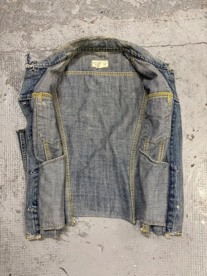 Polo Ralph Lauren 2000s Ralph Lauren USA Flag Blue Denim Vest Jacket Size S / US 4 / IT 40 - 7 Thumbnail