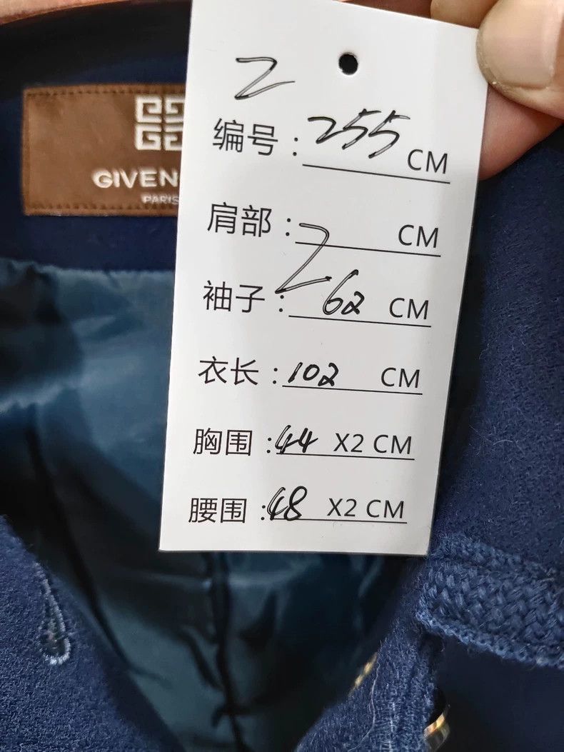 Givenchy Givenchy Vintage Long Navy Blue Alpaca Coat -2507 Size US M / EU 48-50 / 2 - 8 Thumbnail
