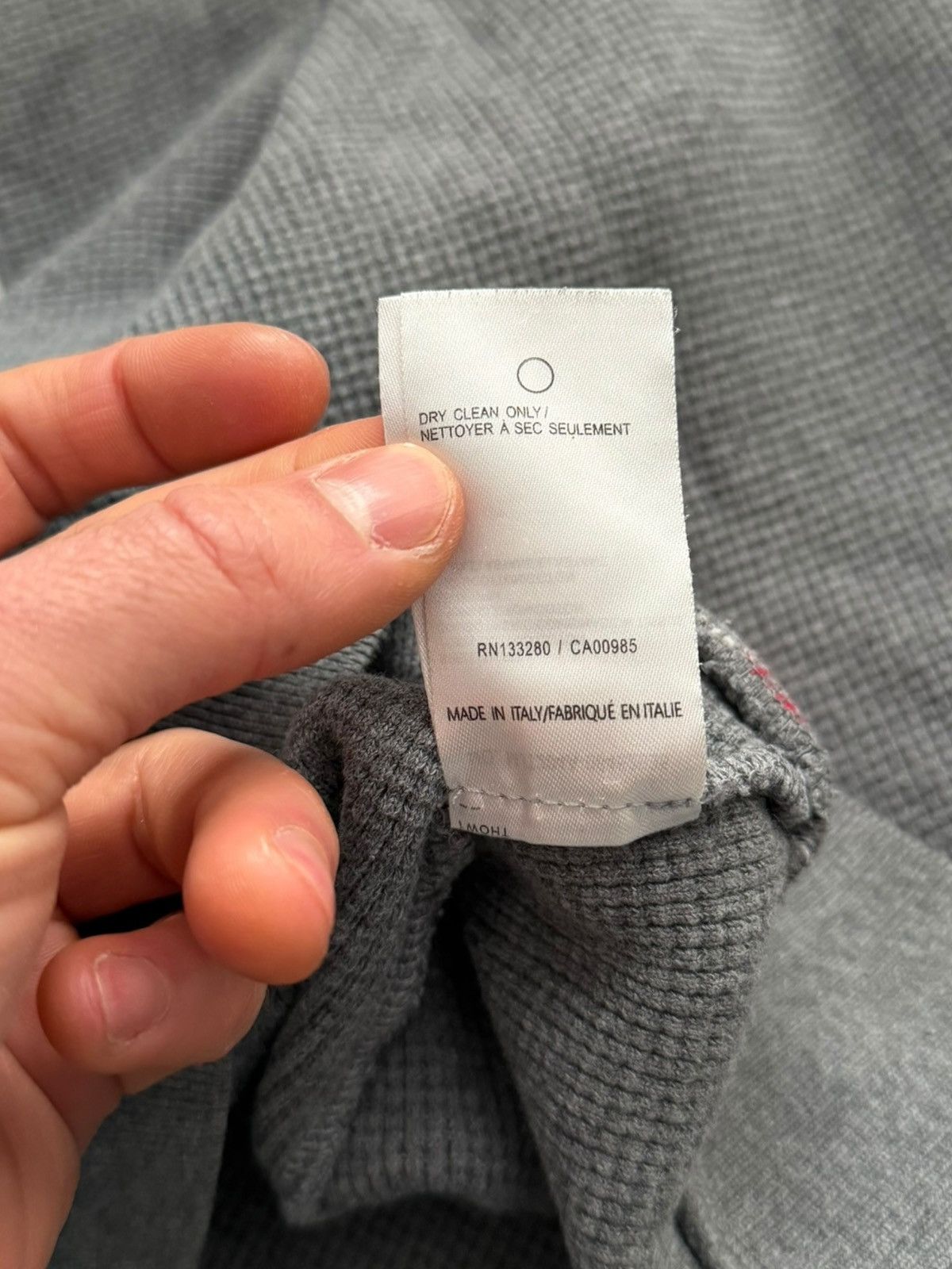 Thom Browne Heavy Engineered Waffle Zip Bar Thermal Hoodie Size US M / EU 48-50 / 2 - 14 Thumbnail