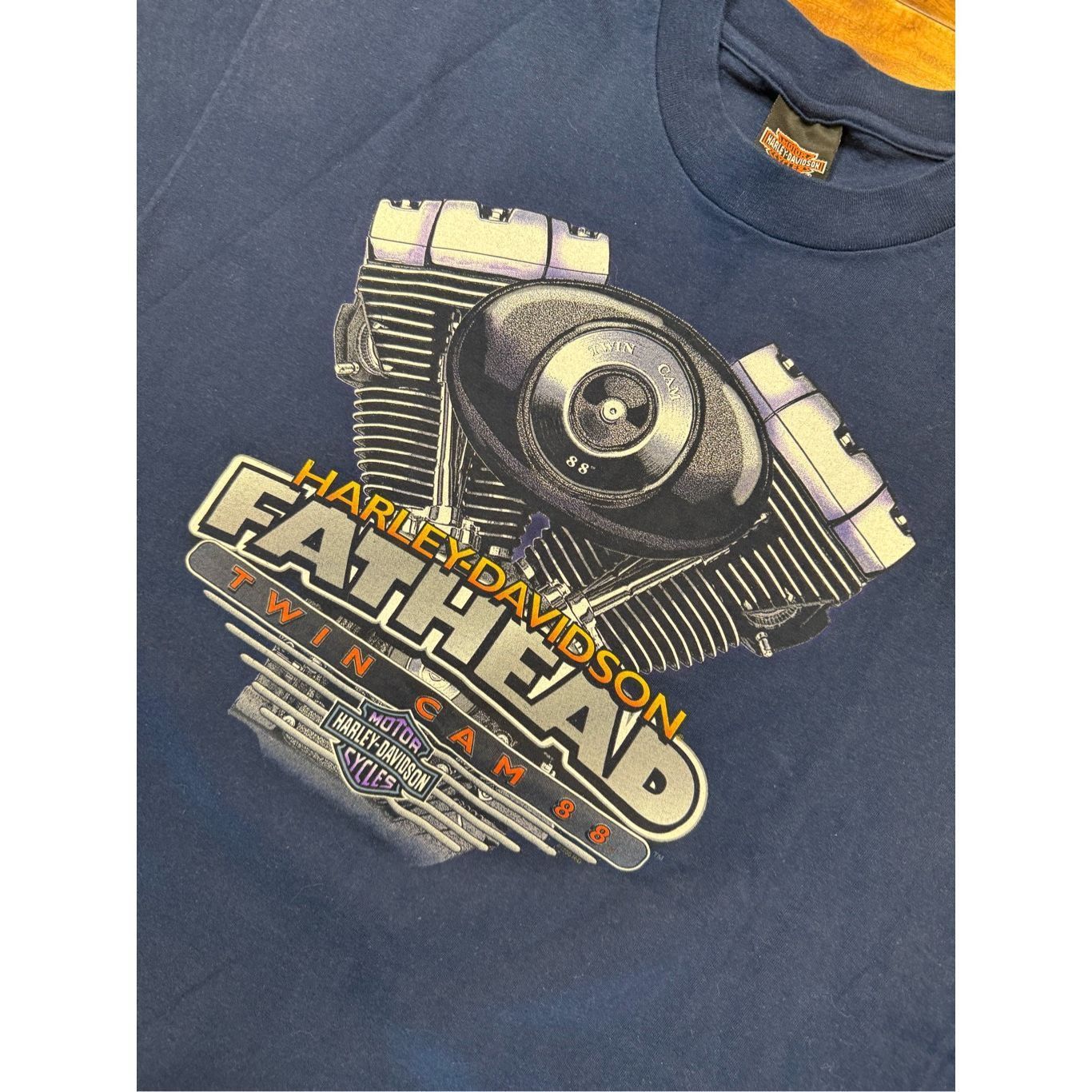 Harley Davidson Size XL - Vintage 1996 Harley Davidson Fathead Twin Cam 88 B Size US XL / EU 56 / 4 - 2 Thumbnail