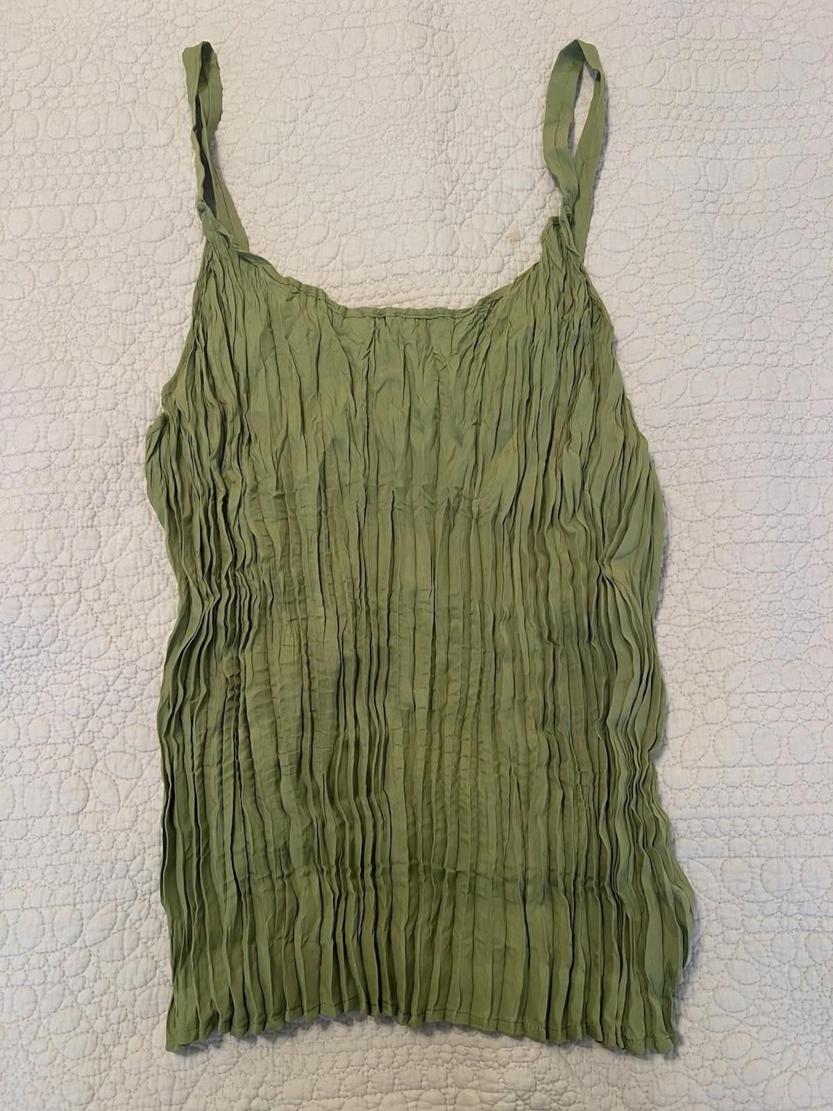 Other Peter Nygård Green crinkled camisole tank top size 20 Size 3XL / US 20-22 - 1 Thumbnail
