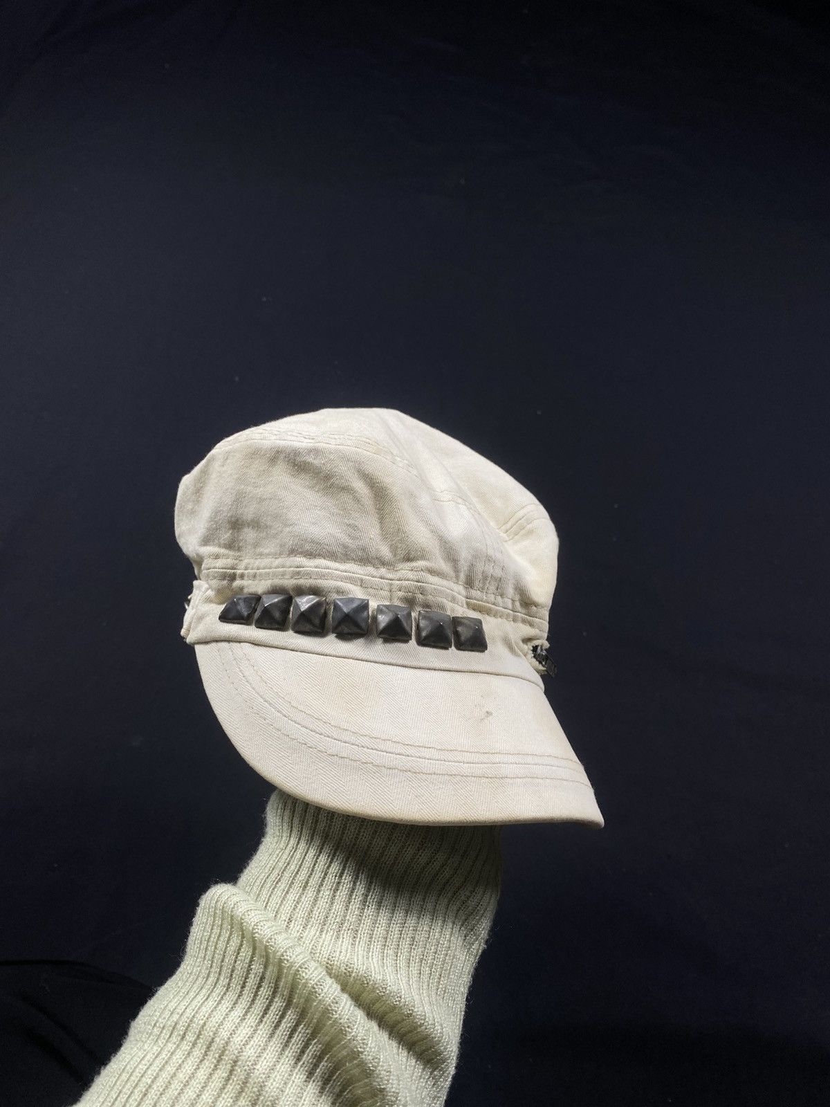 14th Addiction × If Six Was Nine × KMRii Gothic Studded Crazy Cadet Hats Distressed Size ONE SIZE - 2 Thumbnail