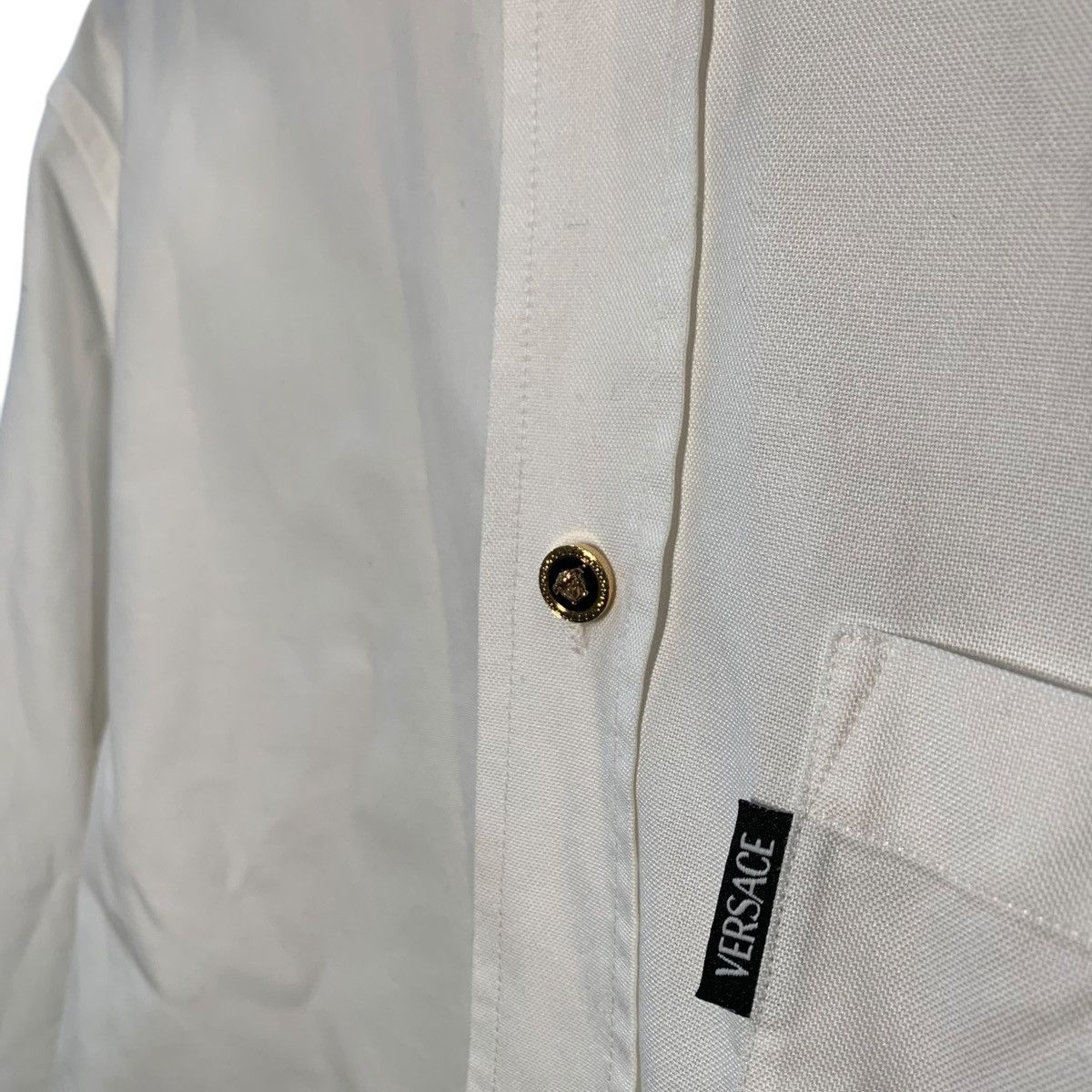 Versace Versace Buttondown Medusa Head Buttons White 39 Size US XXS / EU 40 - 5 Thumbnail