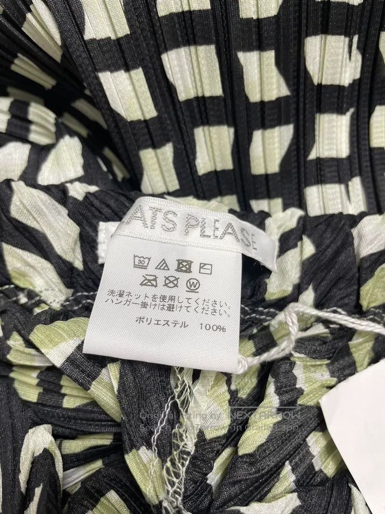 Issey Miyake Issey Miyake size:3 Black White Plaid Midi Skirt Size 22" - 3 Thumbnail