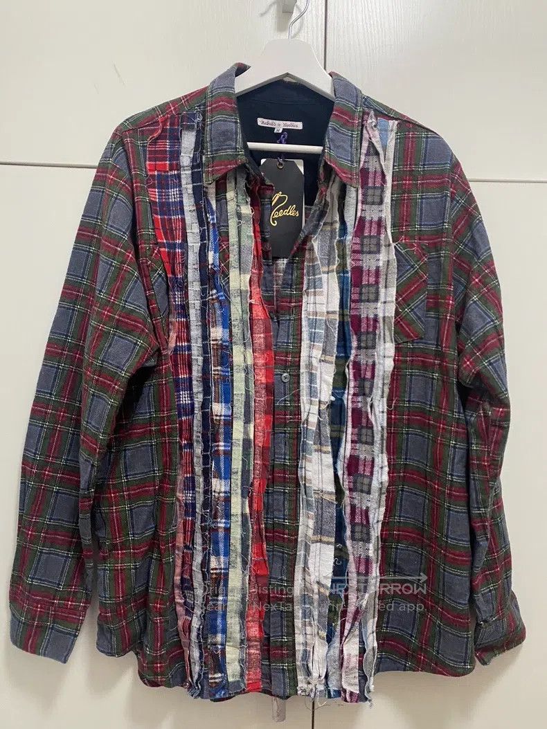 Needles Needles Pajama Patchwork Shirt Vintage Shirt Size US M / EU 48-50 / 2 - 1 Thumbnail