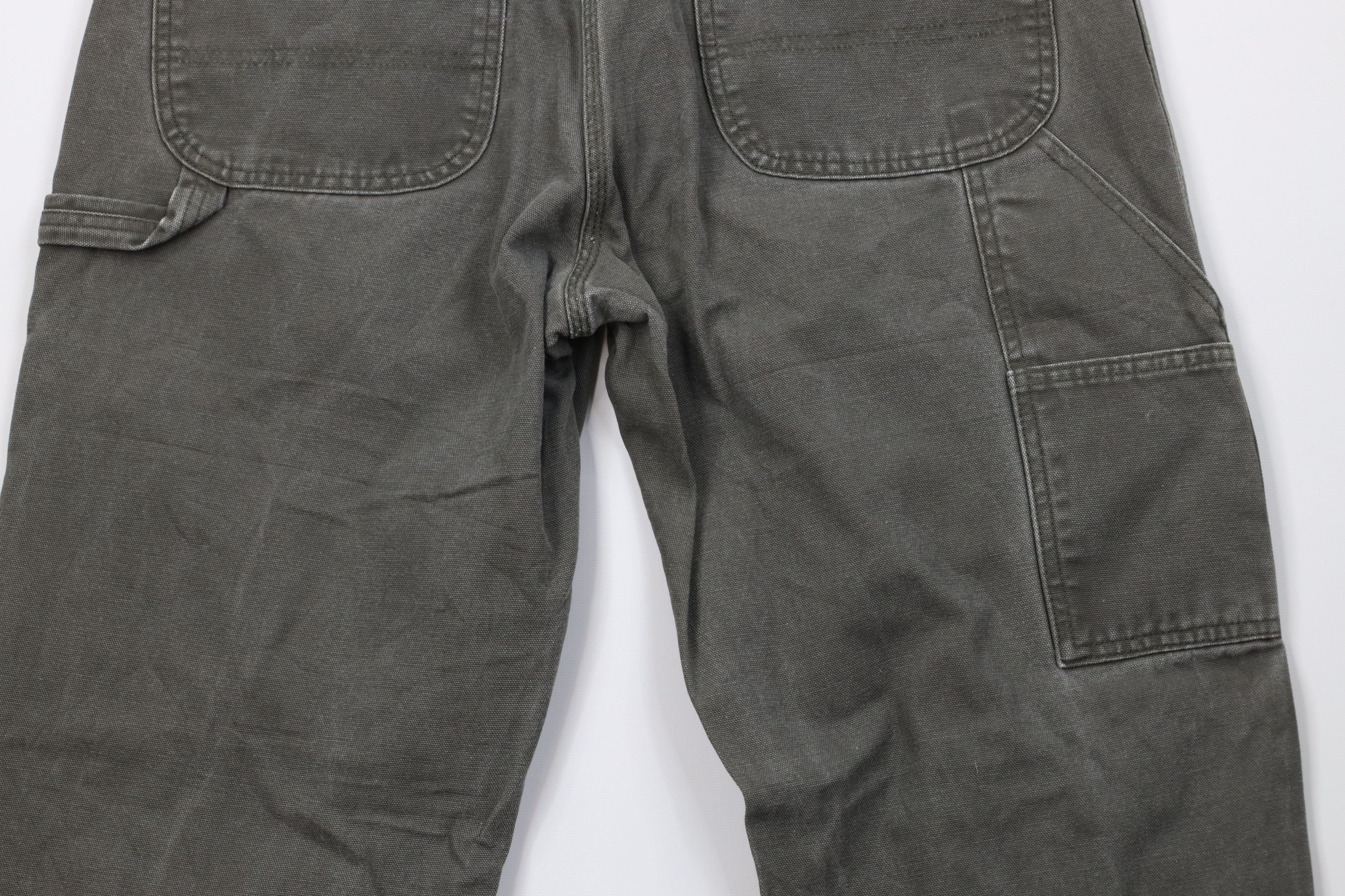 Dickies Vintage Y2K Dickies Canvas Wide Leg Dungaree Pants Green Size US 36 / EU 52 - 10 Thumbnail
