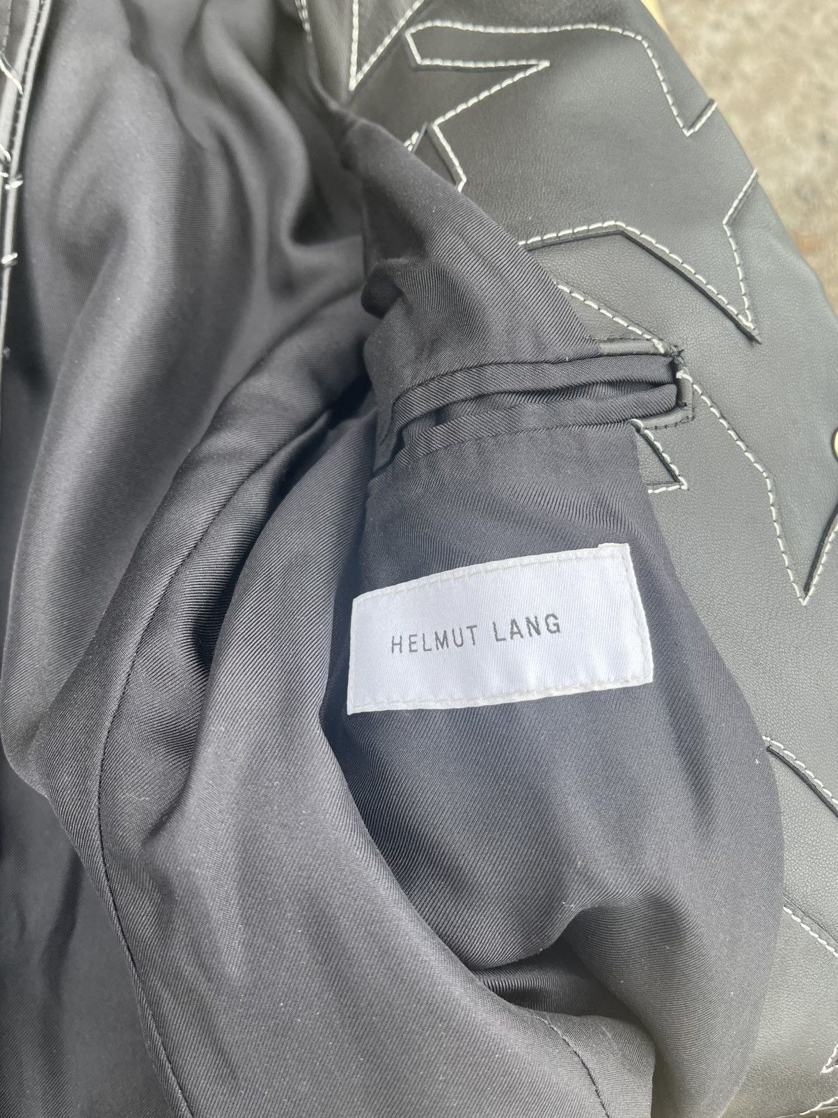 Helmut Lang SAMPLE HELMUT LANG HOUNDSTOOTH LEATHER JACKET Size US XS / EU 42 / 0 - 4 Thumbnail