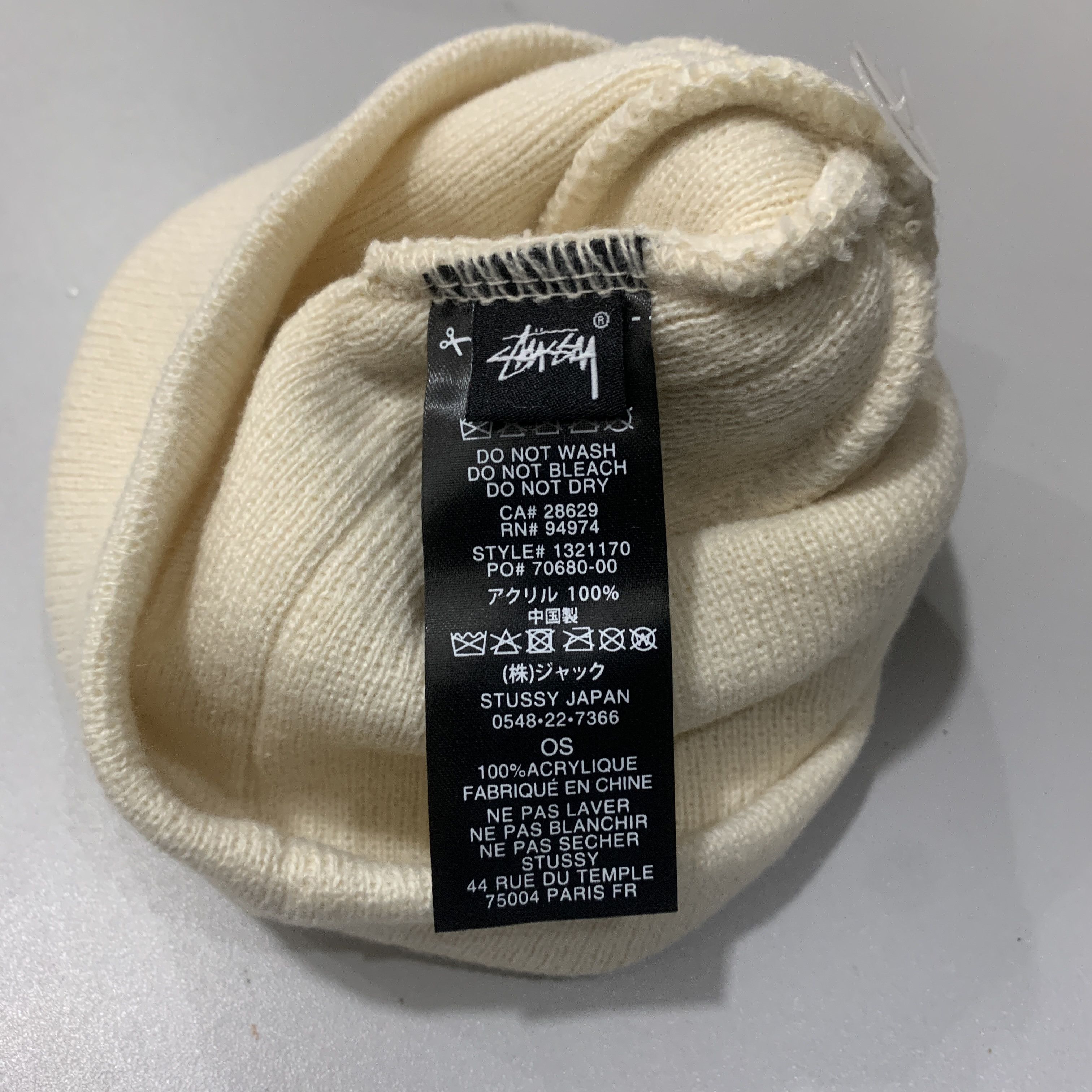 Other Stussy Small SS link Skullcap - Bone Size ONE SIZE - 4 Thumbnail
