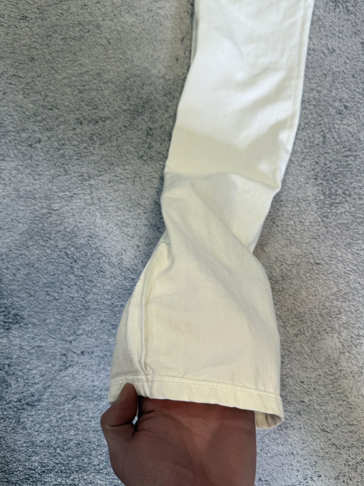 Acne Studios Acne Jeans HEP Slim Straight White Denim 26x34 Vintage Size 26" / US 2 / IT 38 - 17 Thumbnail