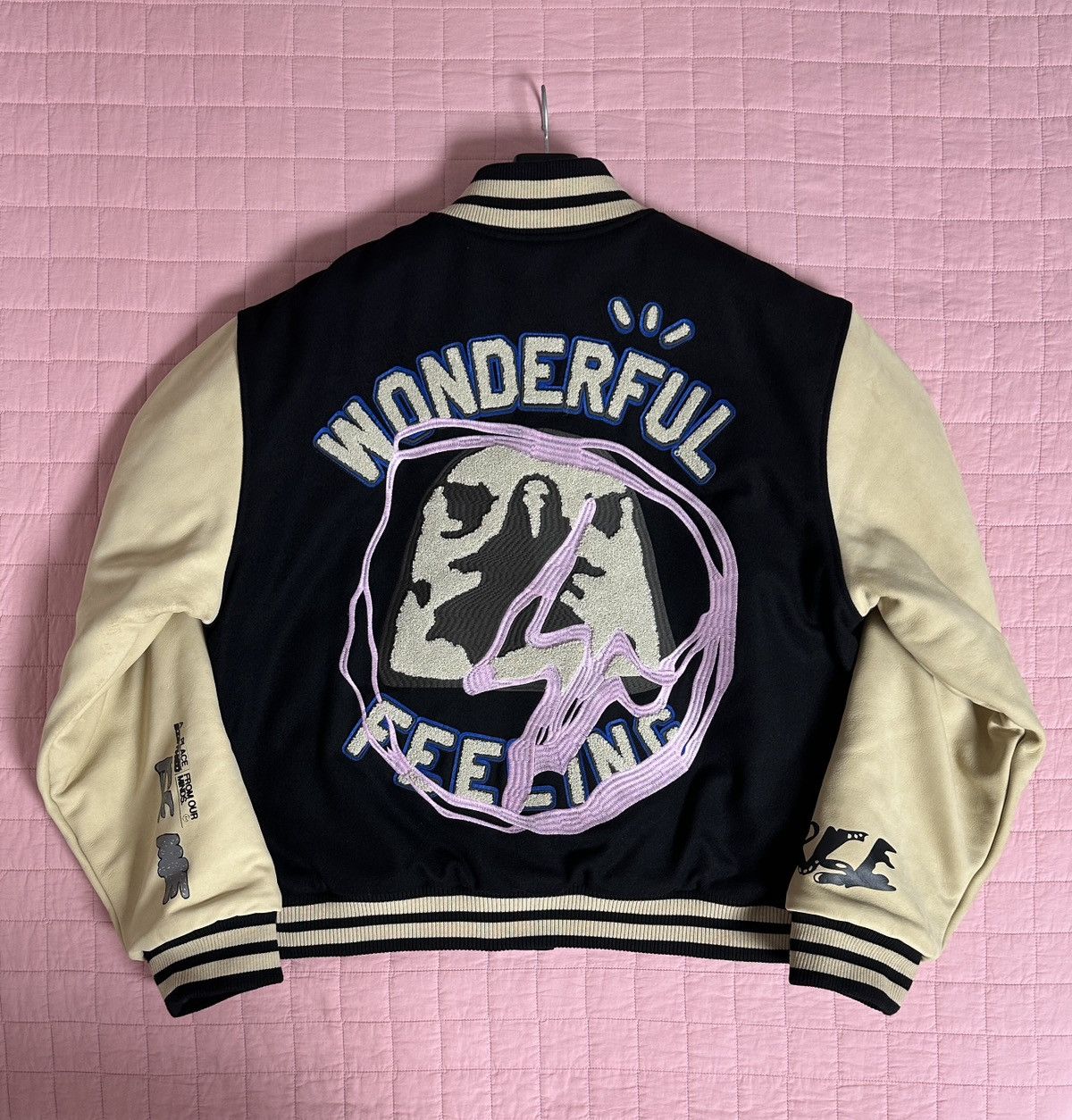 Fragment Design Travis Scott Cactus Jack Fragment Letterman Varsity Jacket Size US XXL / EU 58 / 5 - 2 Thumbnail