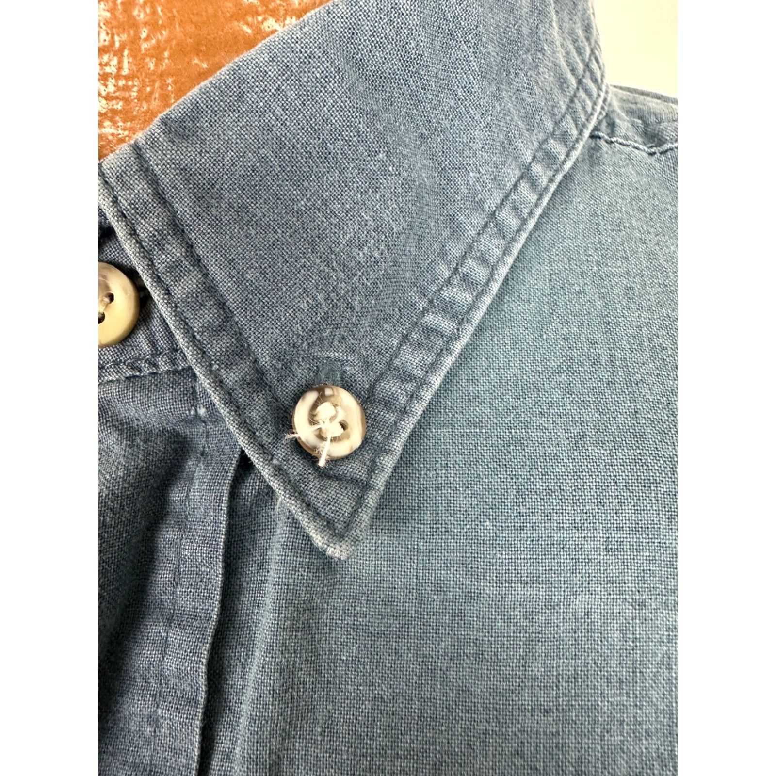 Vintage VINTAGE Blueprint Shirt Men XL Button-Up 90s Grunge Cotton Blue Short Sleeve - Casual Workwear Mens Size US XL / EU 56 / 4 - 5 Thumbnail