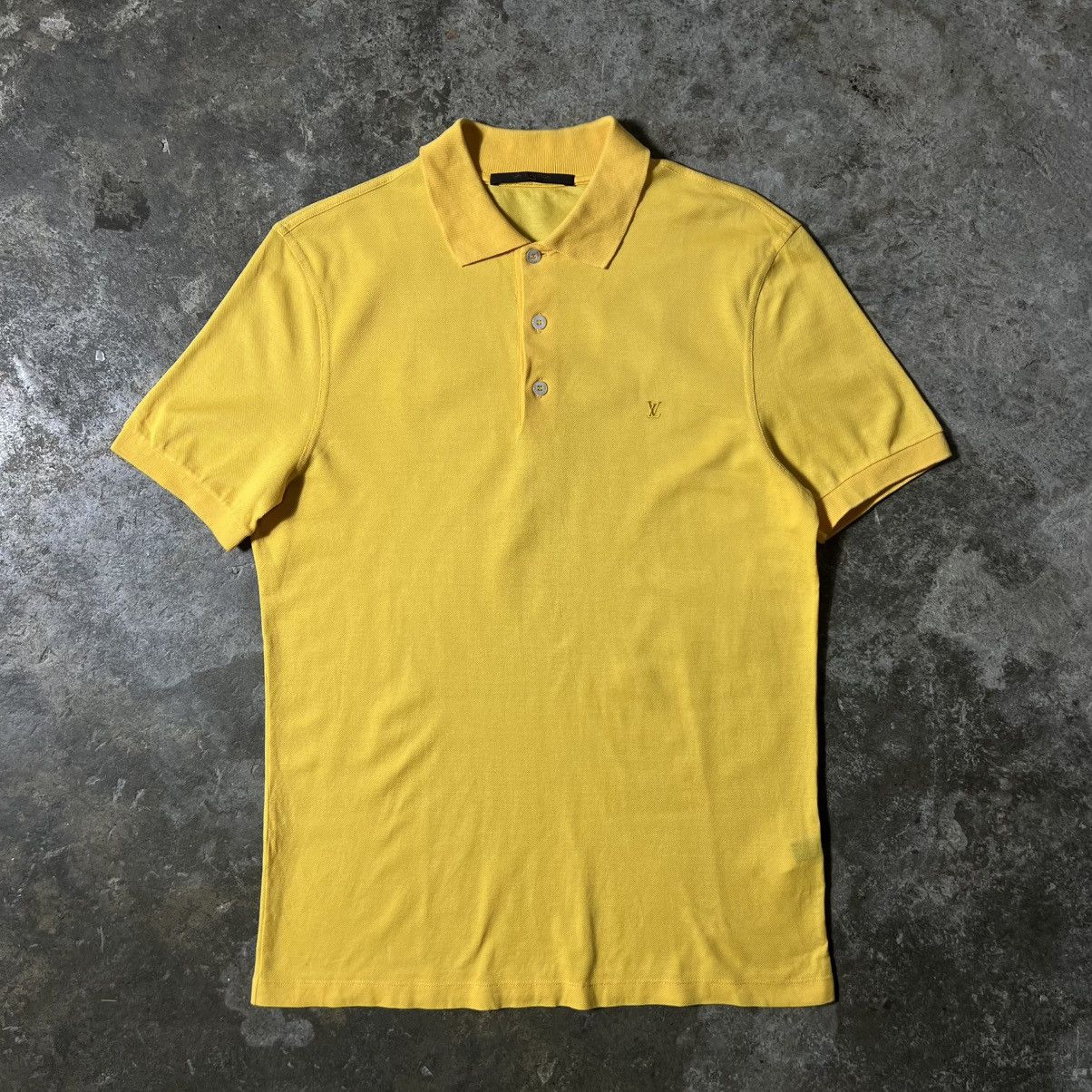 Louis Vuitton Louis Viutton - LV Logo Polo-Shirt - Yellow Size US S / EU 44-46 / 1 - 1 Thumbnail