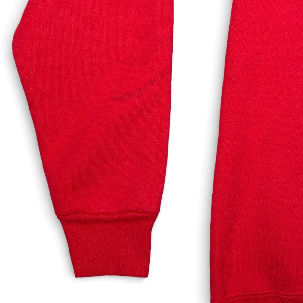 Russell Athletic VINTAGE Russell Athletic Red Crew Neck Pullover Sweater Mens Medium USA 90s School Trojets Embroidered Graphic Print Retro Cotton Blend Size US M / EU 48-50 / 2 - 7 Thumbnail
