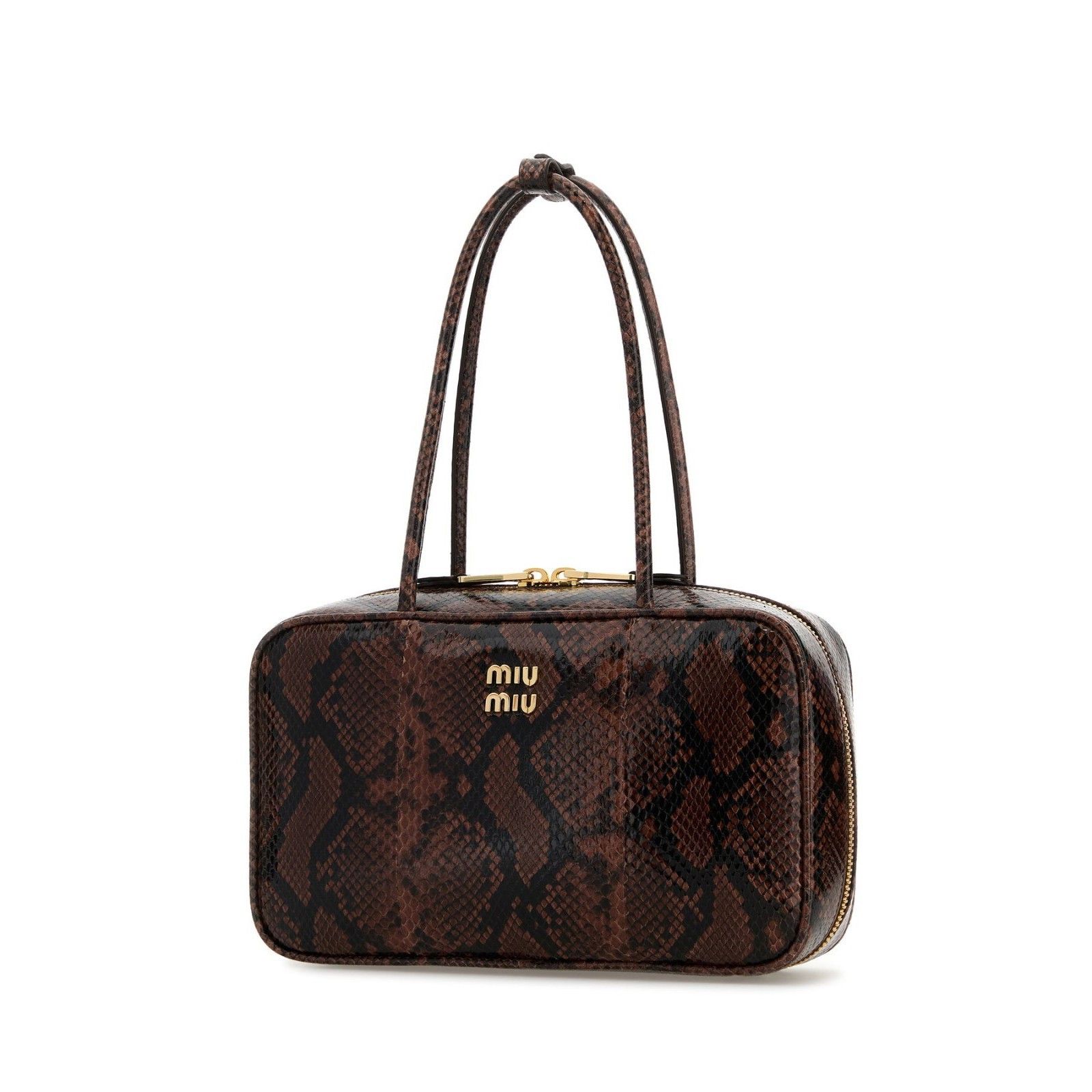 Miu Miu MIU MIU Beau Tobacco Embossed Ayers Top Handle New And Authe Size ONE SIZE - 2 Thumbnail