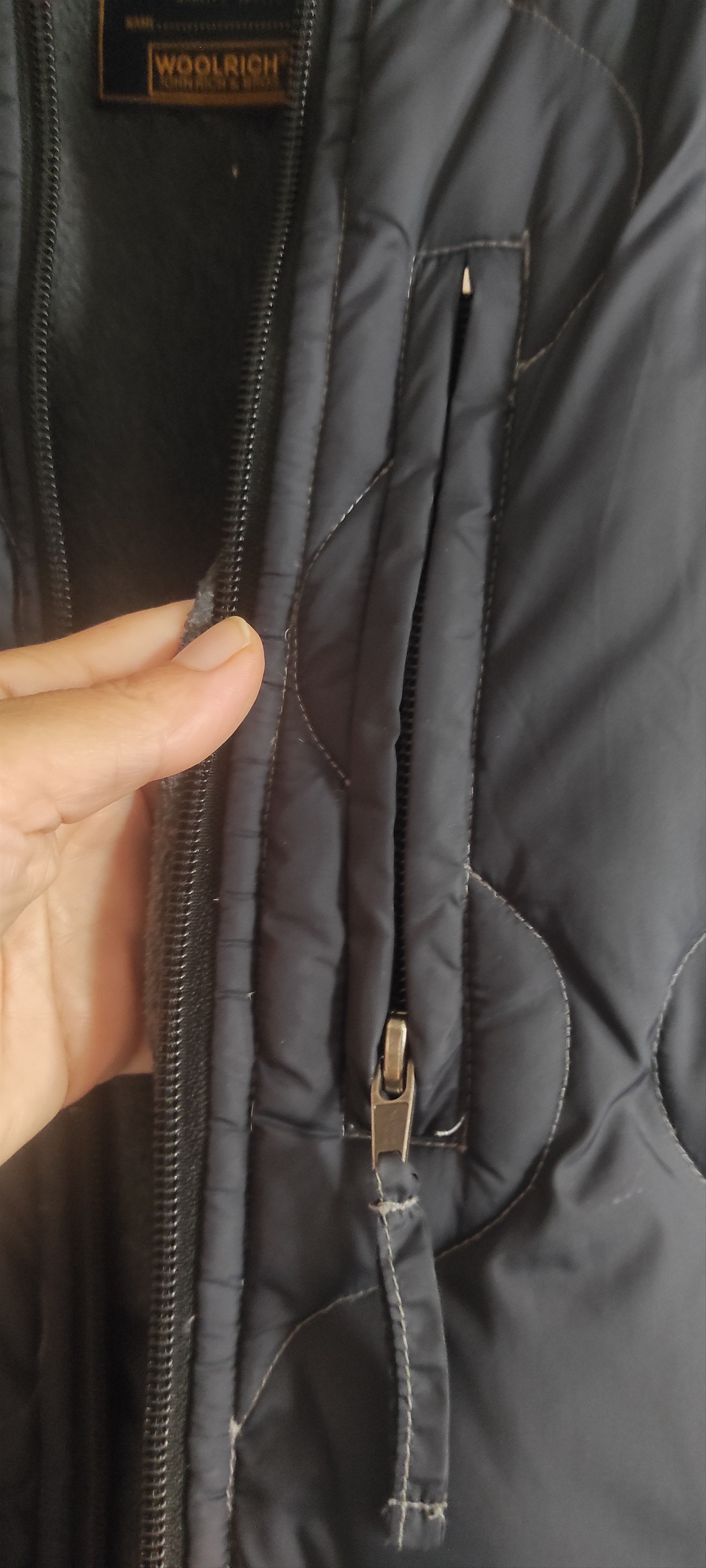 Woolrich Woolen Mills Woolrich Puffer Goose Down Full Zip Navy Outerwear Jacket Size US M / EU 48-50 / 2 - 14 Thumbnail