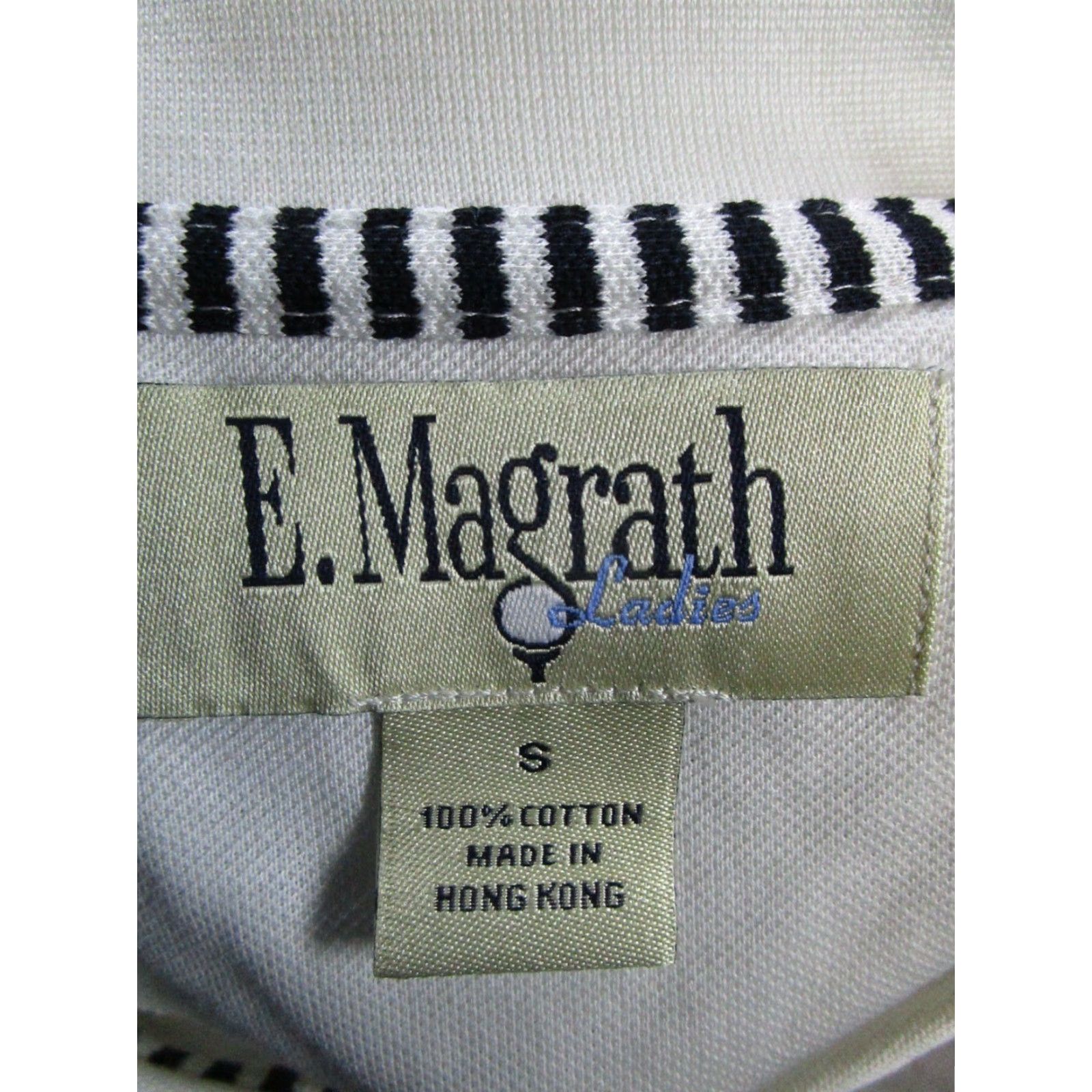 Vintage E.Magrath Polo Shirt Mens Small White Cotton Football NFL Logo Polo Shirt Mens S White Cotton Football Logo NFL Size US S / EU 44-46 / 1 - 5 Thumbnail