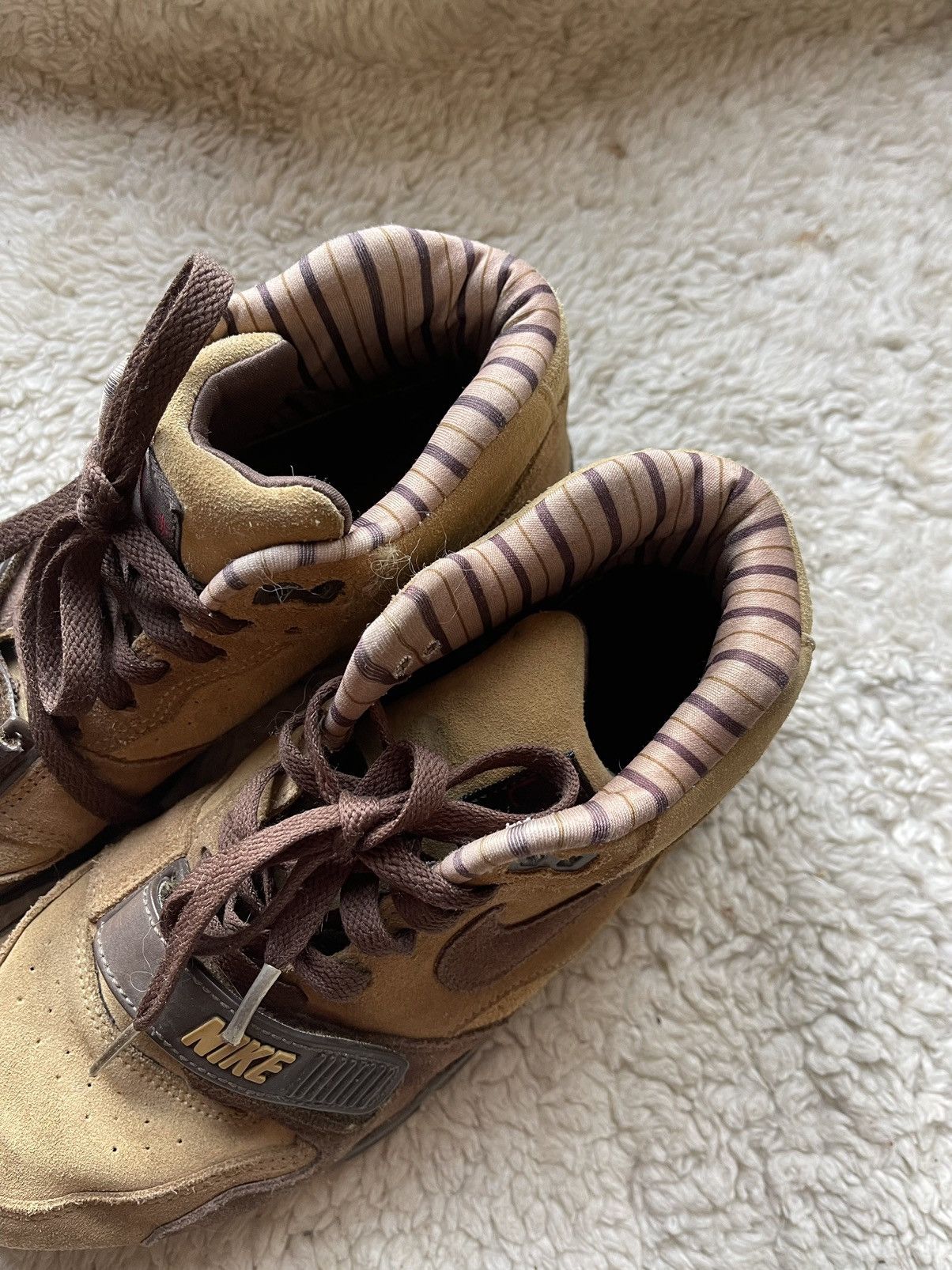 Japanese Brand × Nike × Vintage 2003 Nike Air Trainer 1 Brown Shima Shima vintage high Size US 7.5 / EU 40-41 - 5 Thumbnail