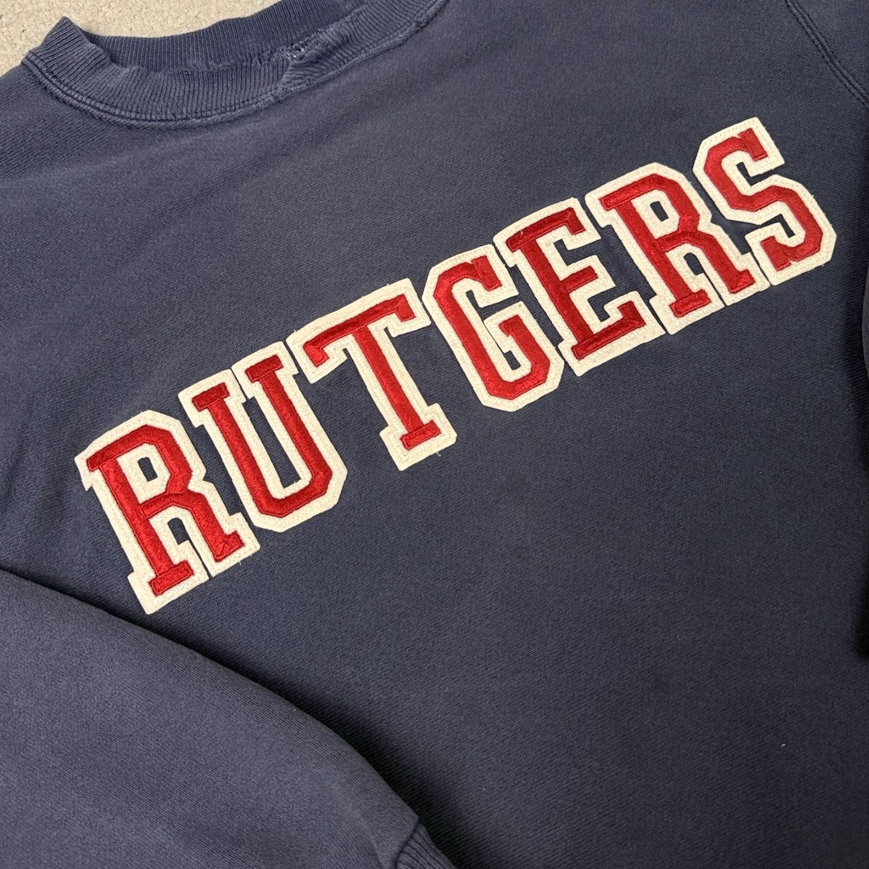 Hanes VINTAGE Rutgers University Sweatshirt Mens L Blue Hanes Reverse Weave Rare L Size US L / EU 52-54 / 3 - 3 Thumbnail