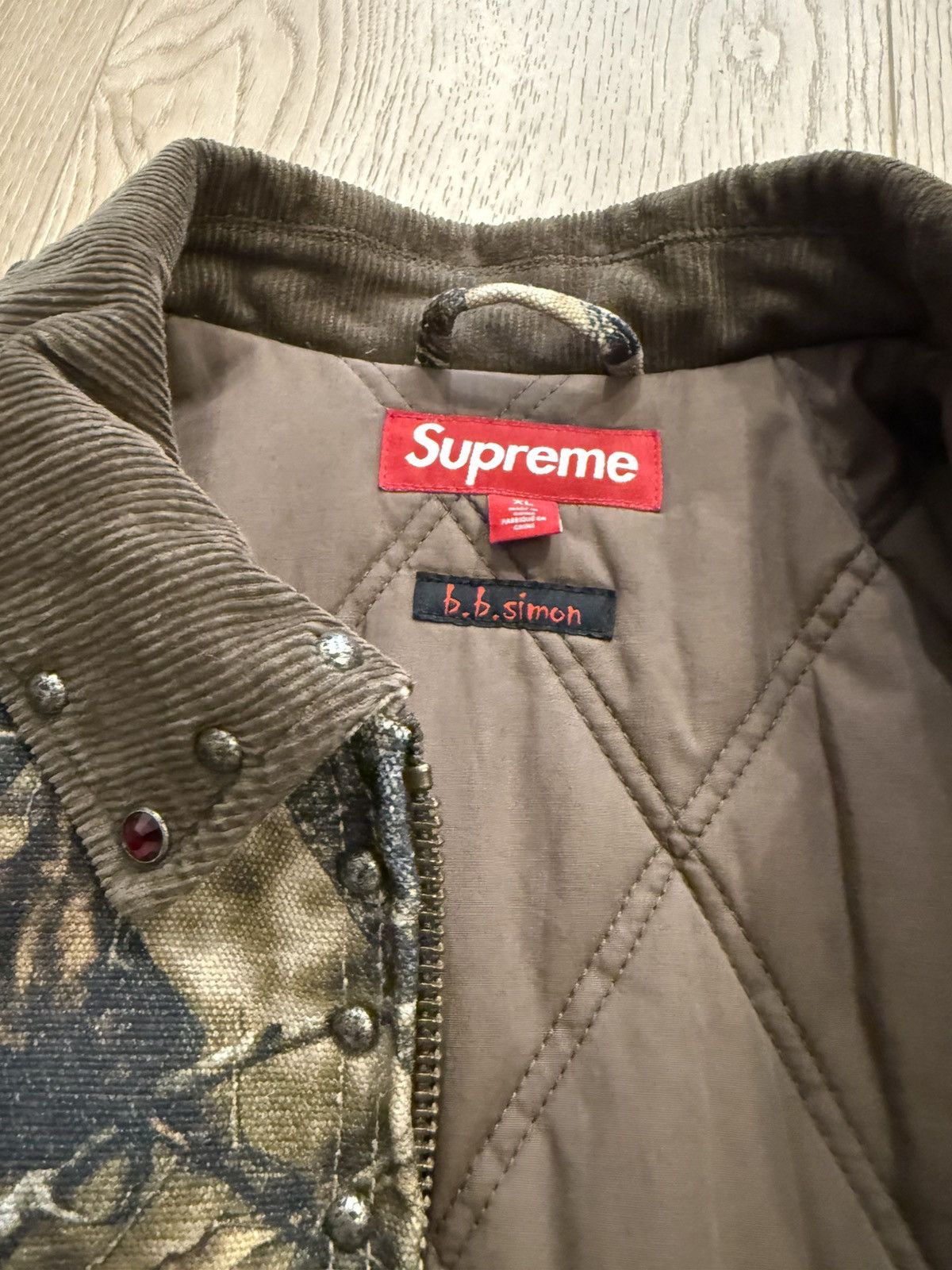 Supreme Supreme®/b.b. Simon Studded Work Jacket Size US XL / EU 56 / 4 - 4 Thumbnail