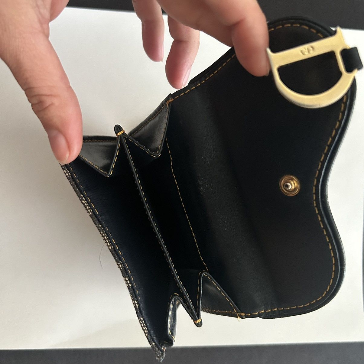 Dior Vintage Dior Saddle Leather Wallet Size ONE SIZE - 5 Thumbnail