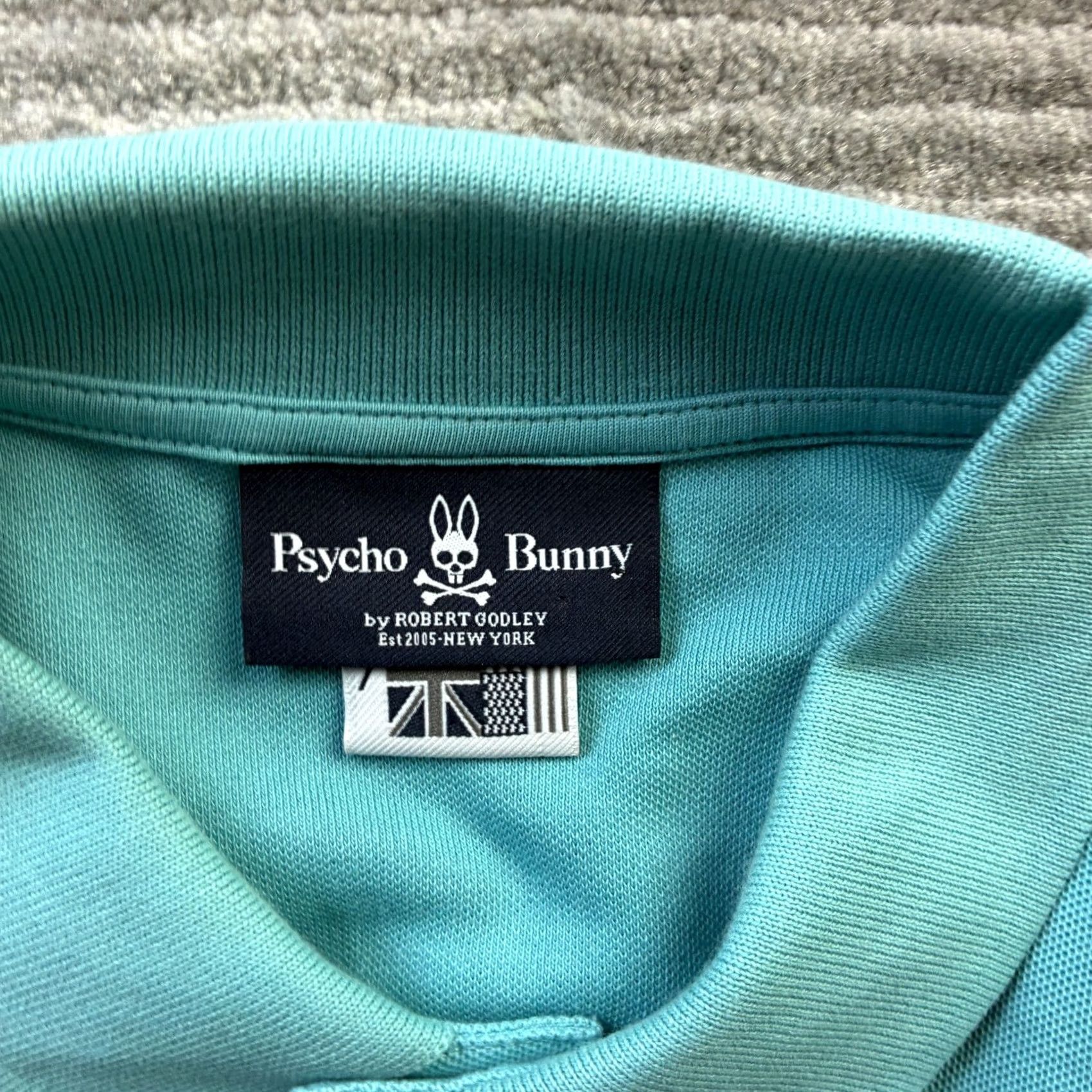 Psycho Bunny Psycho Bunny Polo Shirt Mens XL Blue Cotton Pique Logo Size US XL / EU 56 / 4 - 6 Thumbnail